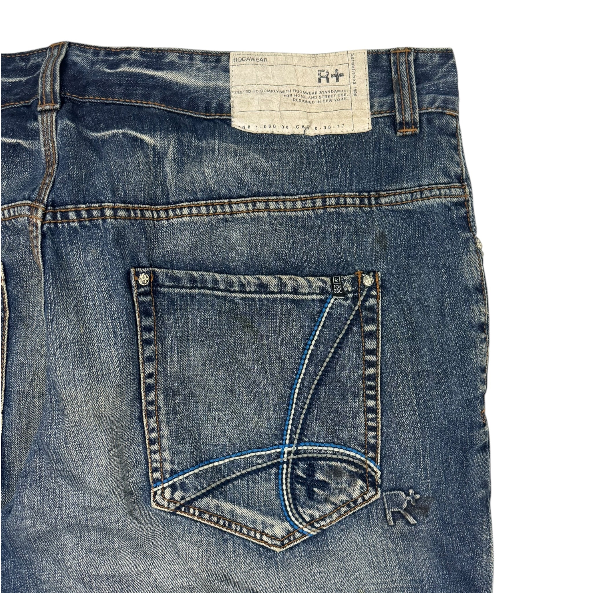 Y2K Rocawear Embroidered Denim Bottoms