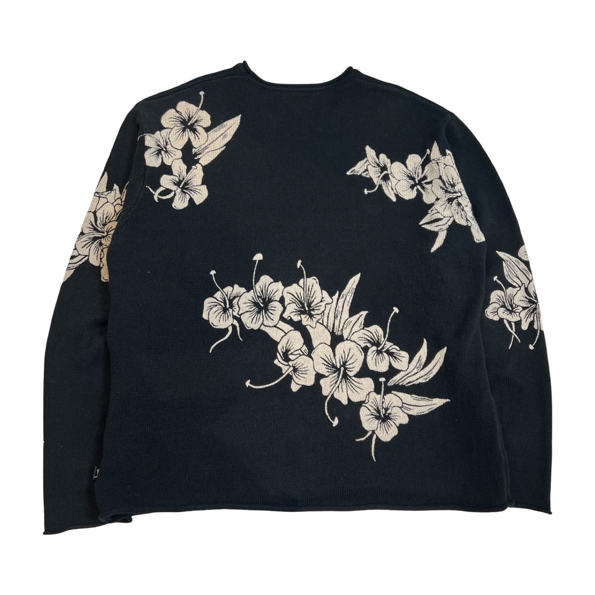 Stüssy Floral Roll Neck Sweater Black