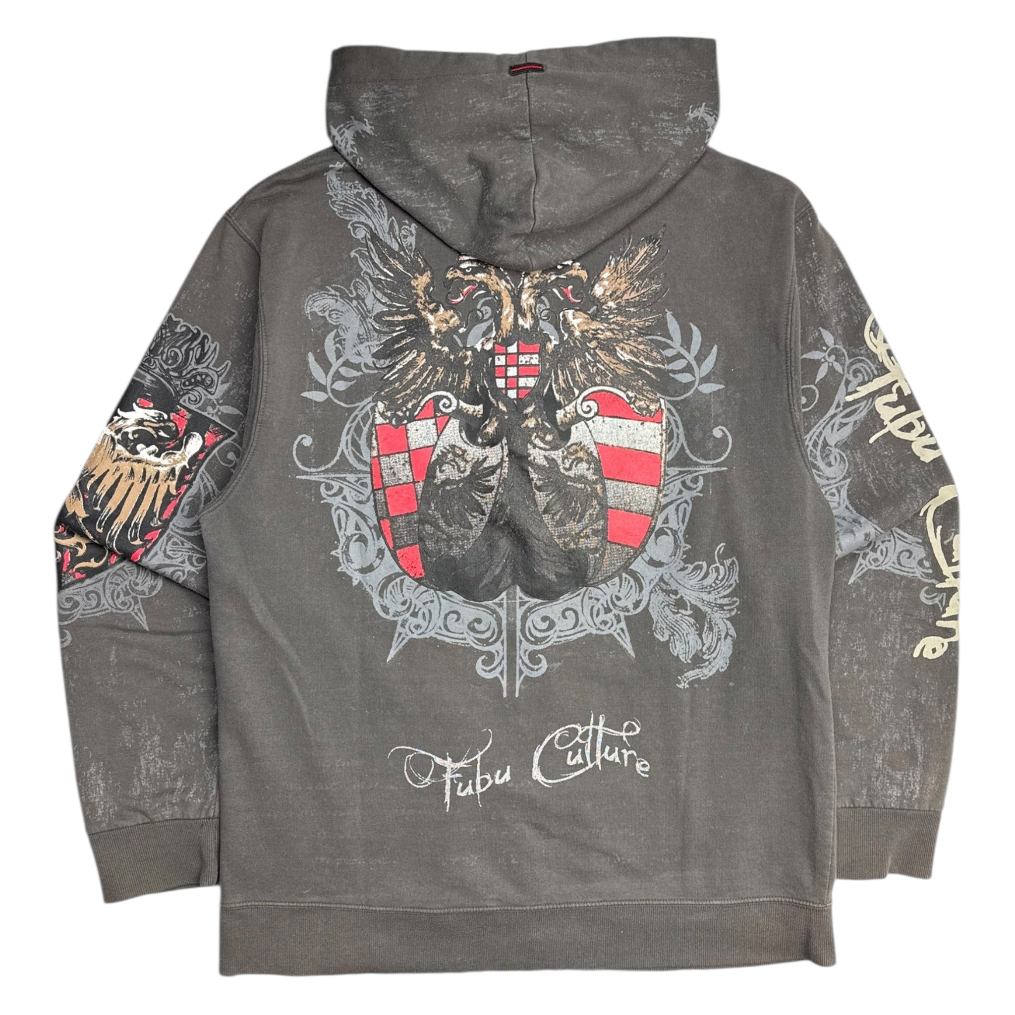 Vintage Y2K Fubu Cyber Crest Zip Up Hoodie