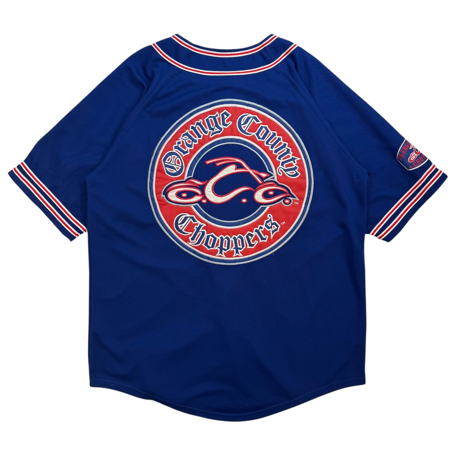 Vintage Orange County Choppers New York Baseball Jersey Blue