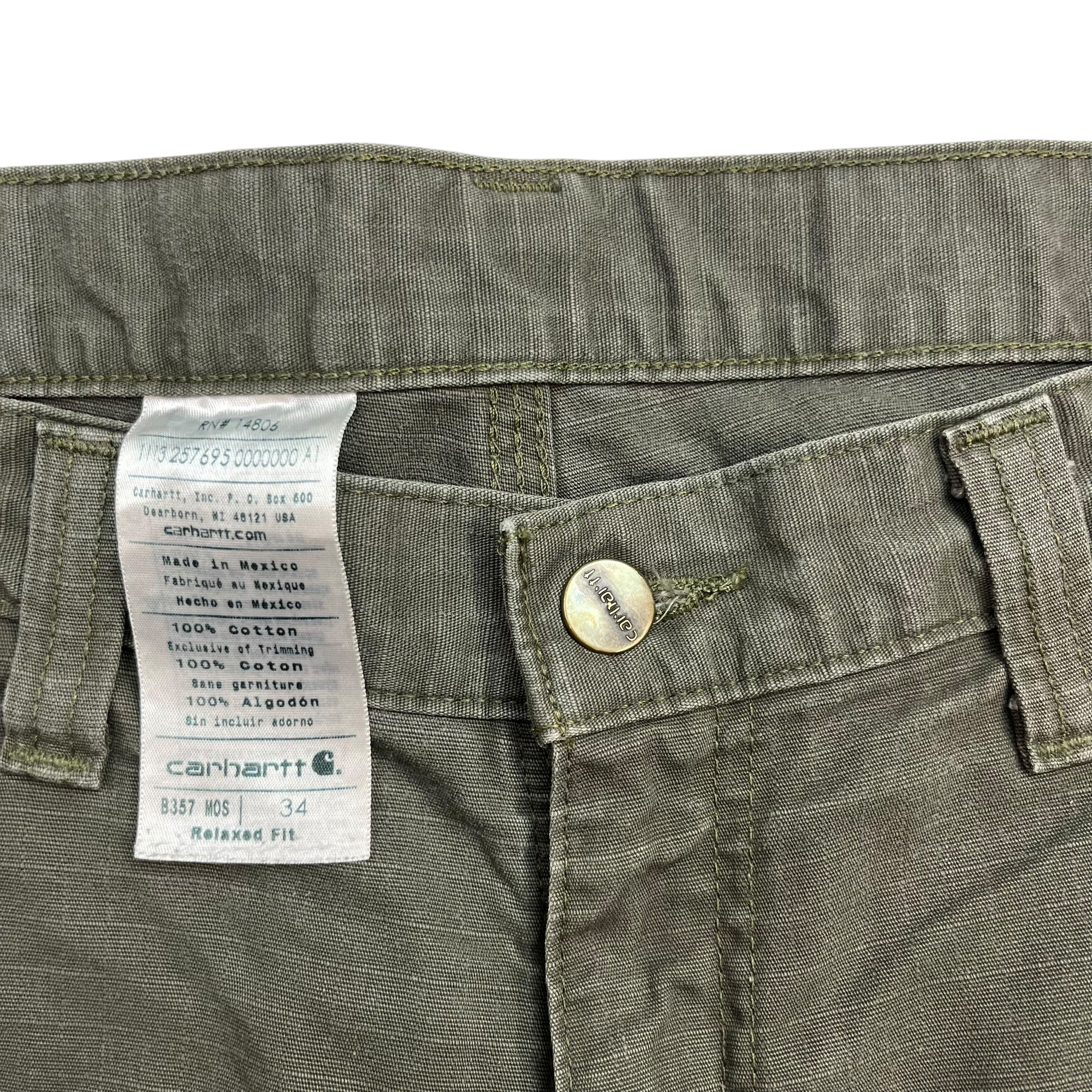 Vintage Carhartt Cargo Shorts Dark Green