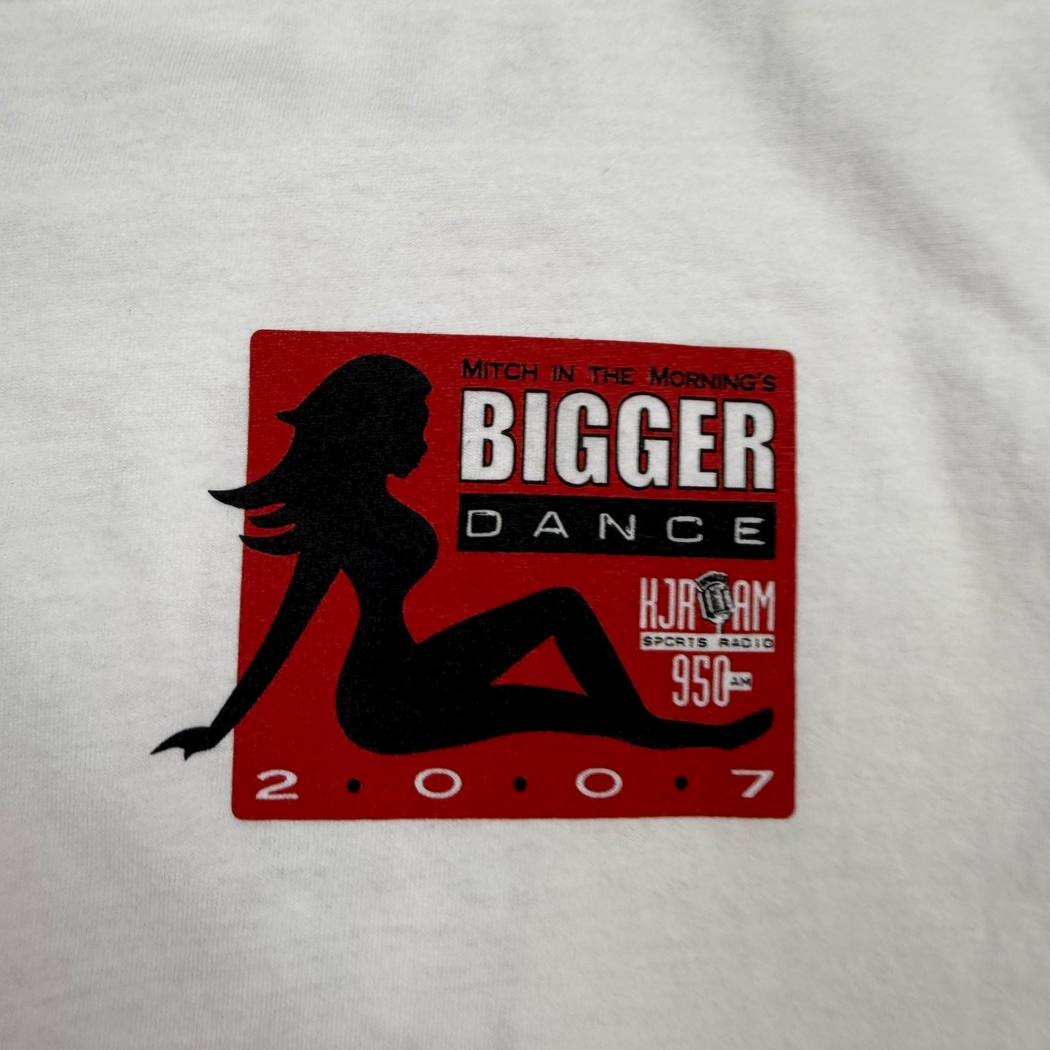 2007 Mitch In The Morning Radio Tee White