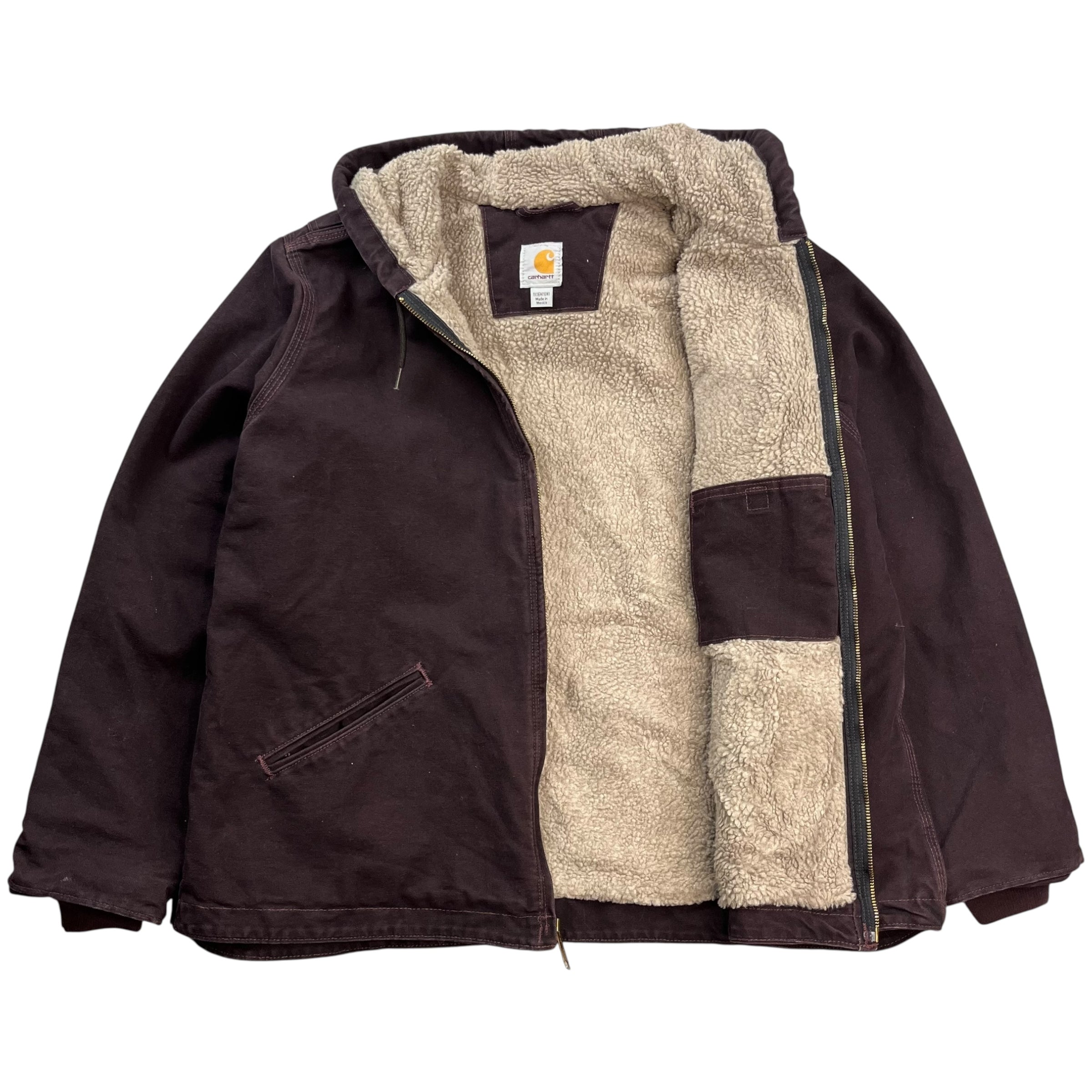 Vintage Carhartt Fleece Jacket Dark Brown