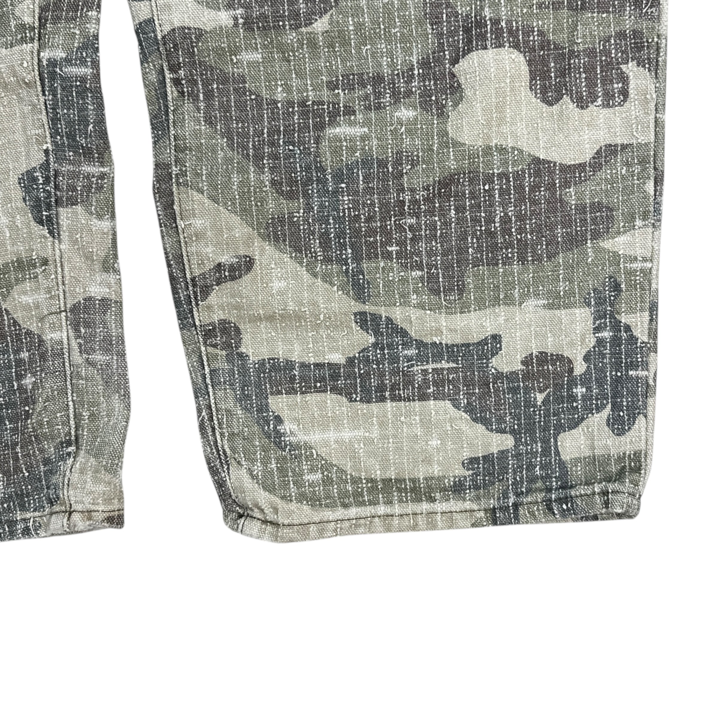 Stussy Needlepunch Big Ol’ Jeans Woodland Camo