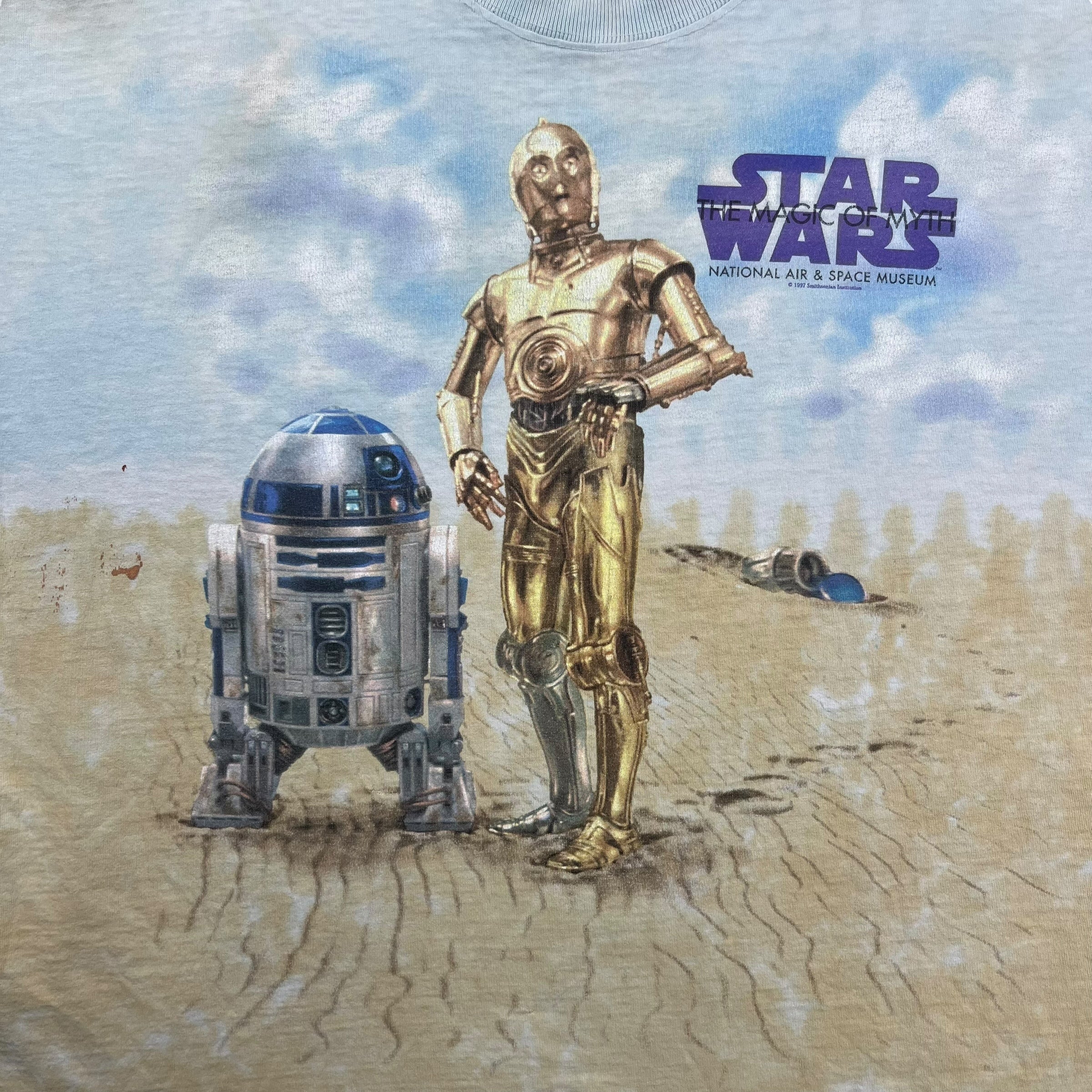 1997 Star Wars NASA Tee Light Blue/Beige