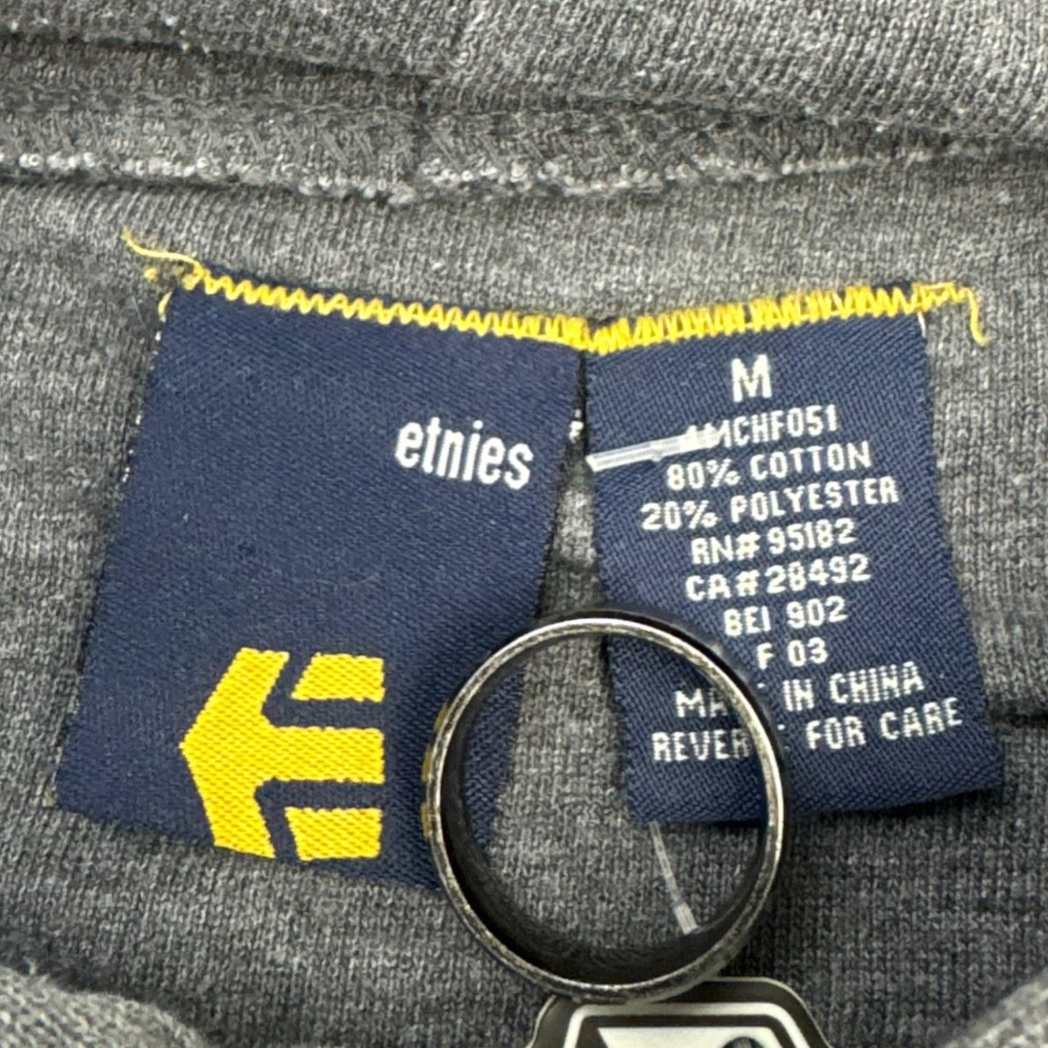 Y2K Etnies Skate Hoodie Grey