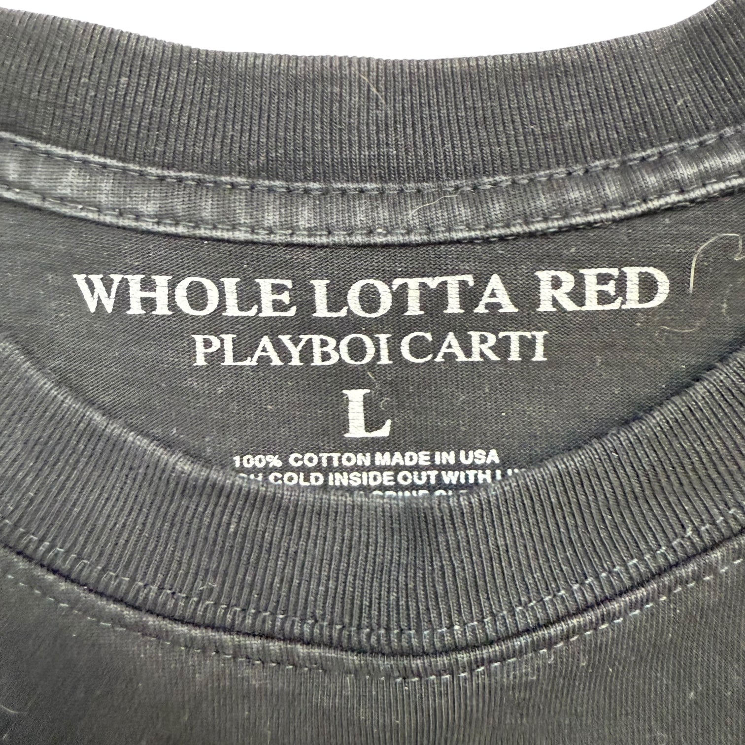 Playboi Carti Whole Lotta Red Tee Black