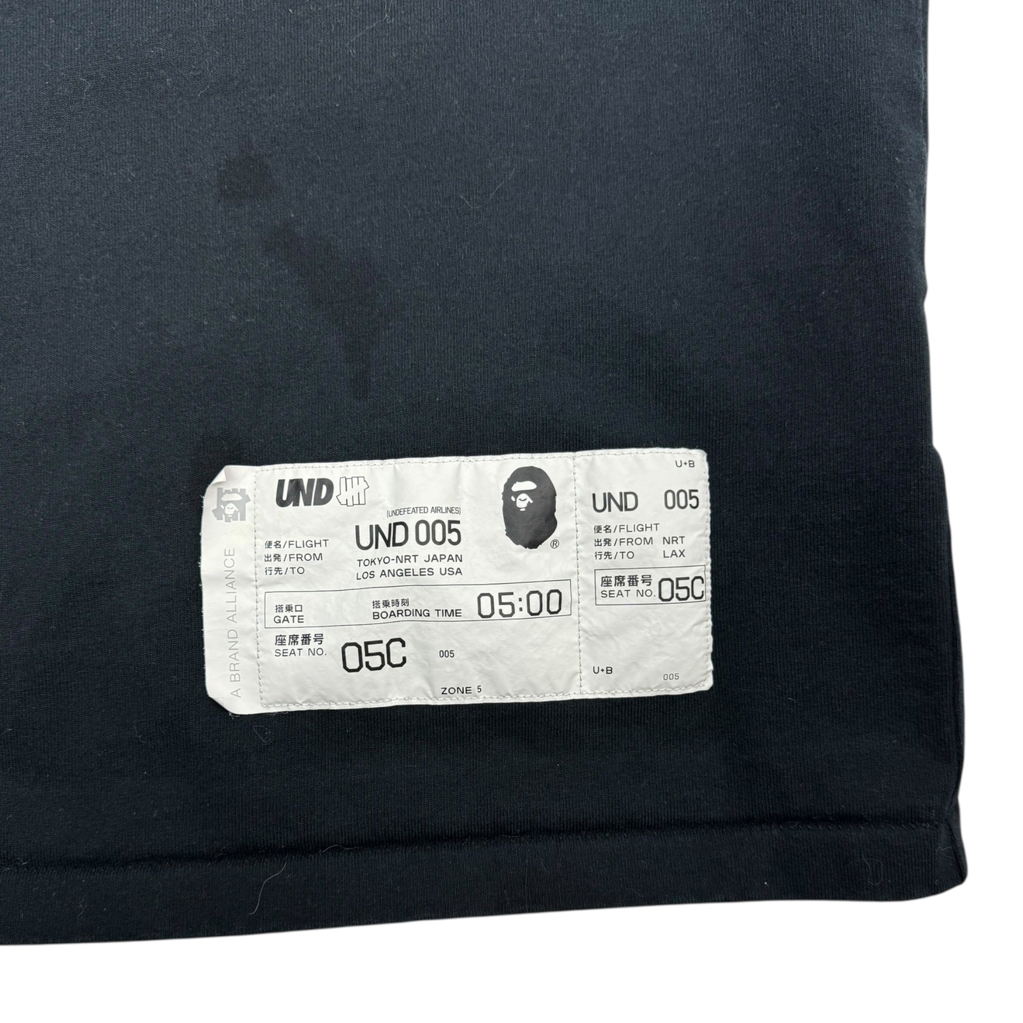 Bape x Undefeated College Tee