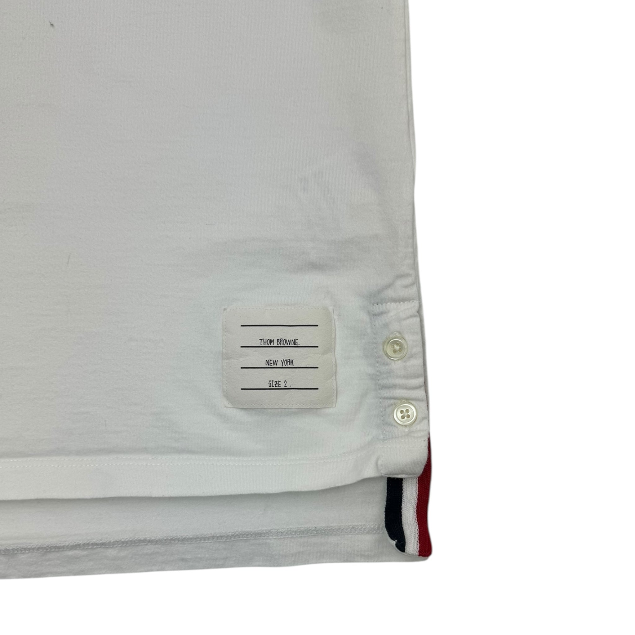 Thom Browne Medium Weight Jersey Pocket T-Shirt White