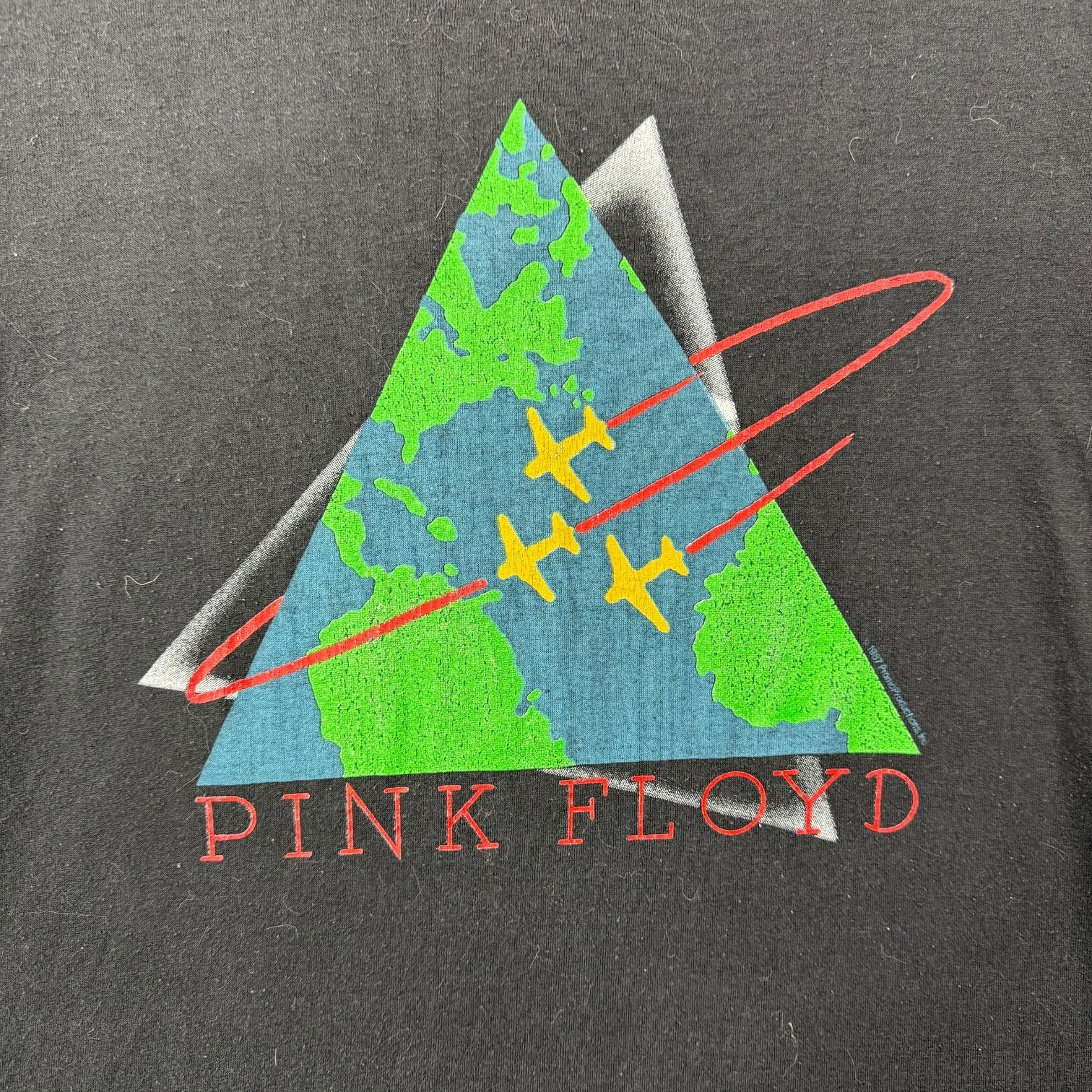 1987 Pink Floyd World Tour Tee Black