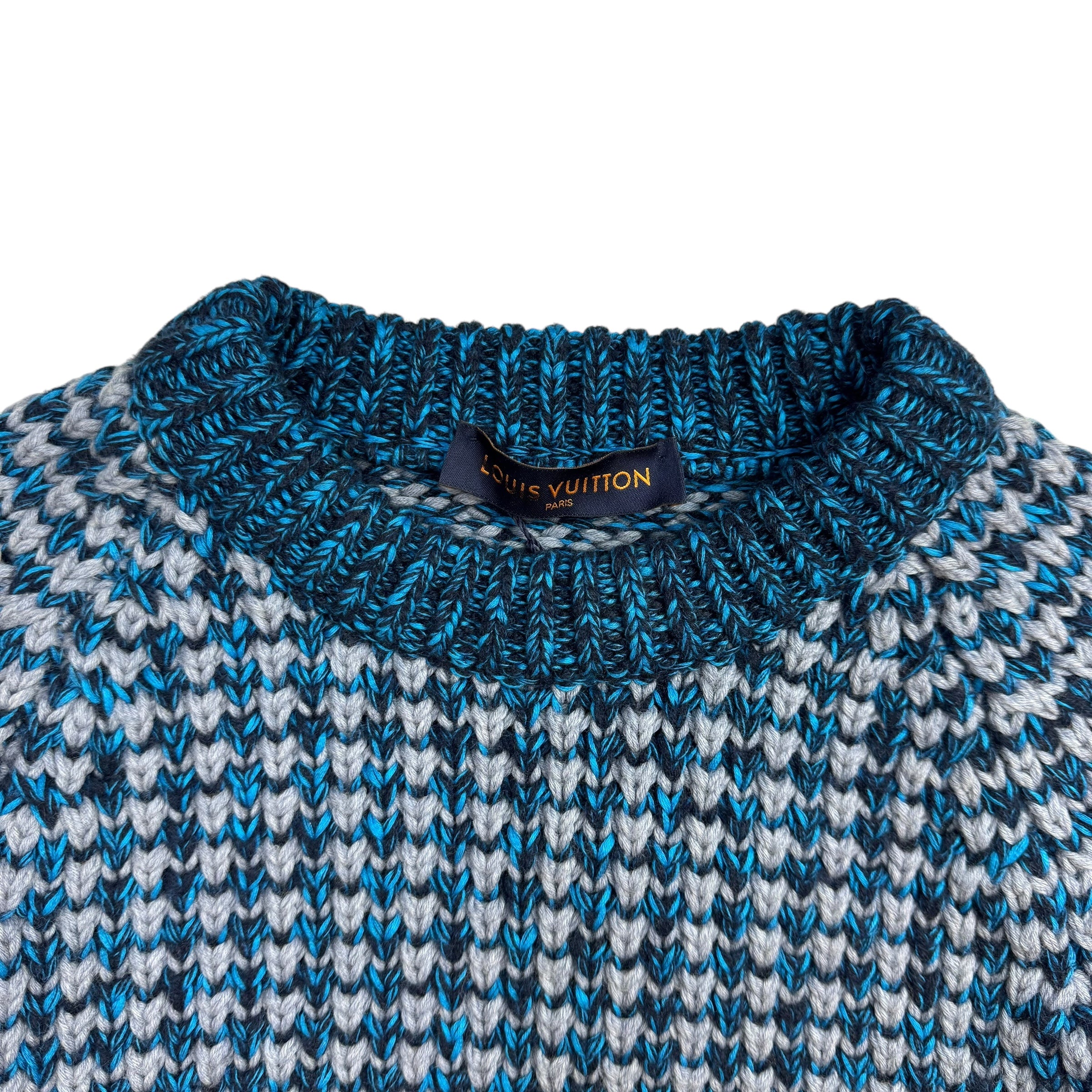 Louis Vuitton Stripped Raglan Crewneck Marine