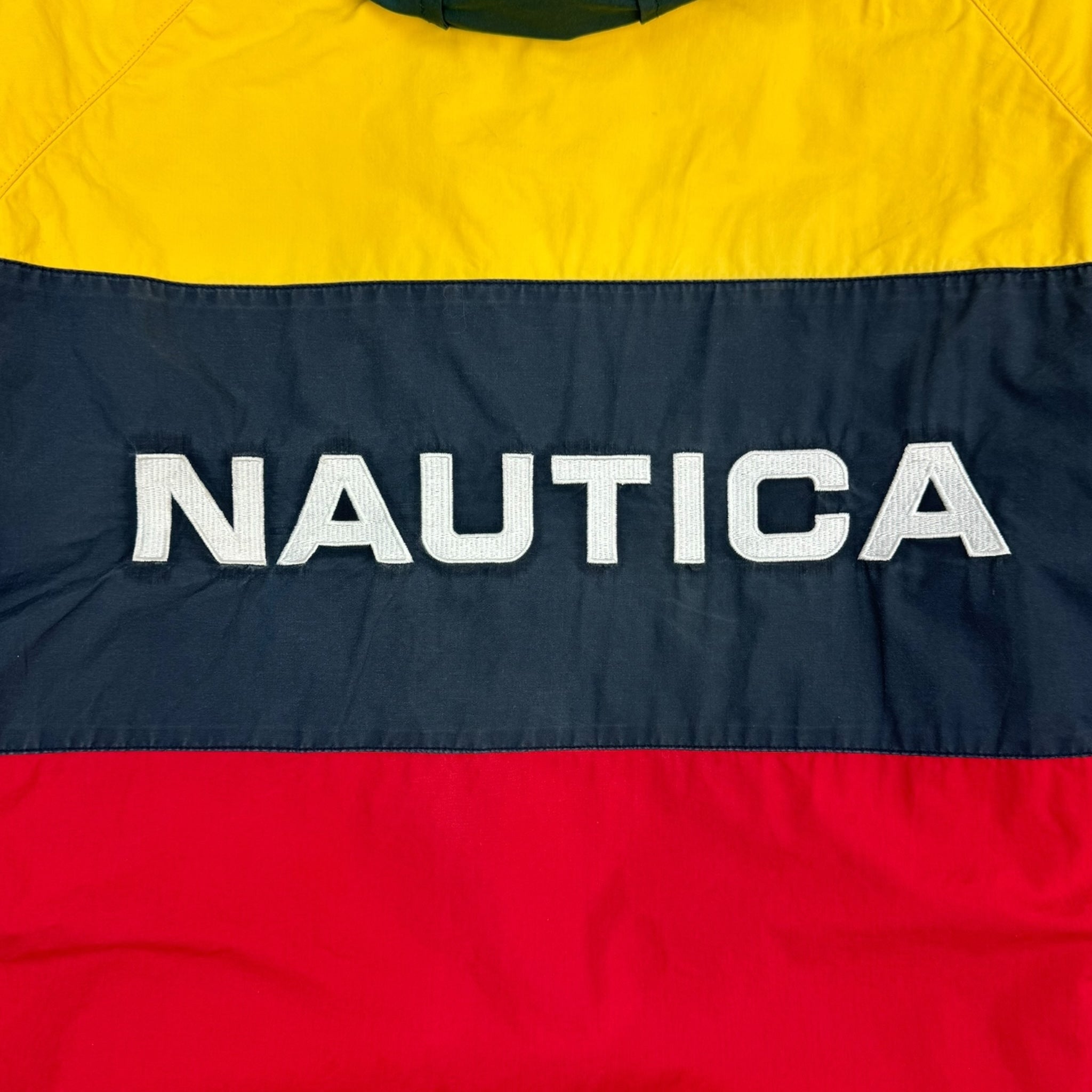 Vintage Nautica Colour Blocked Zip Up Jacket