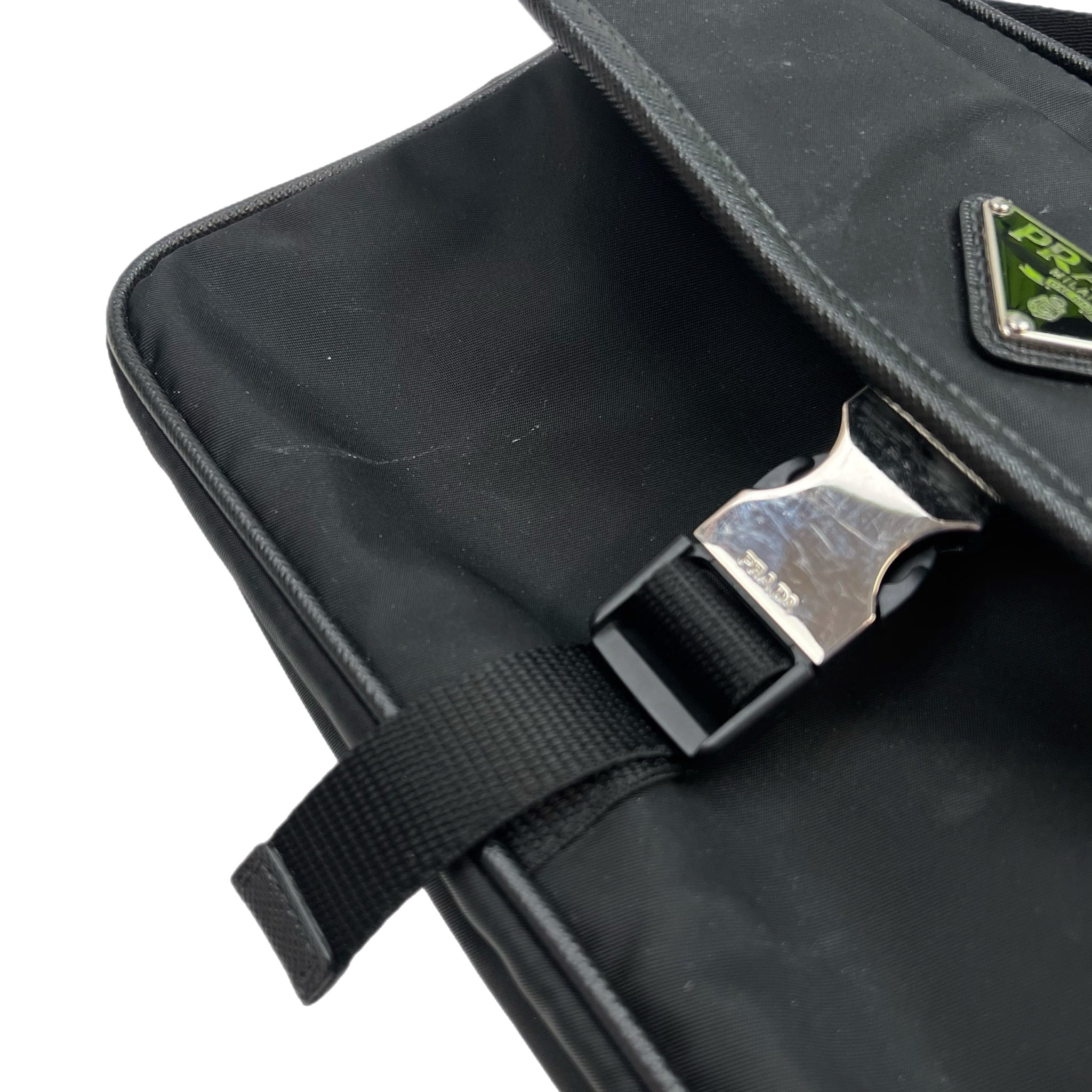 Prada Re-Nylon And Saffiano Leather Shoulder Bag