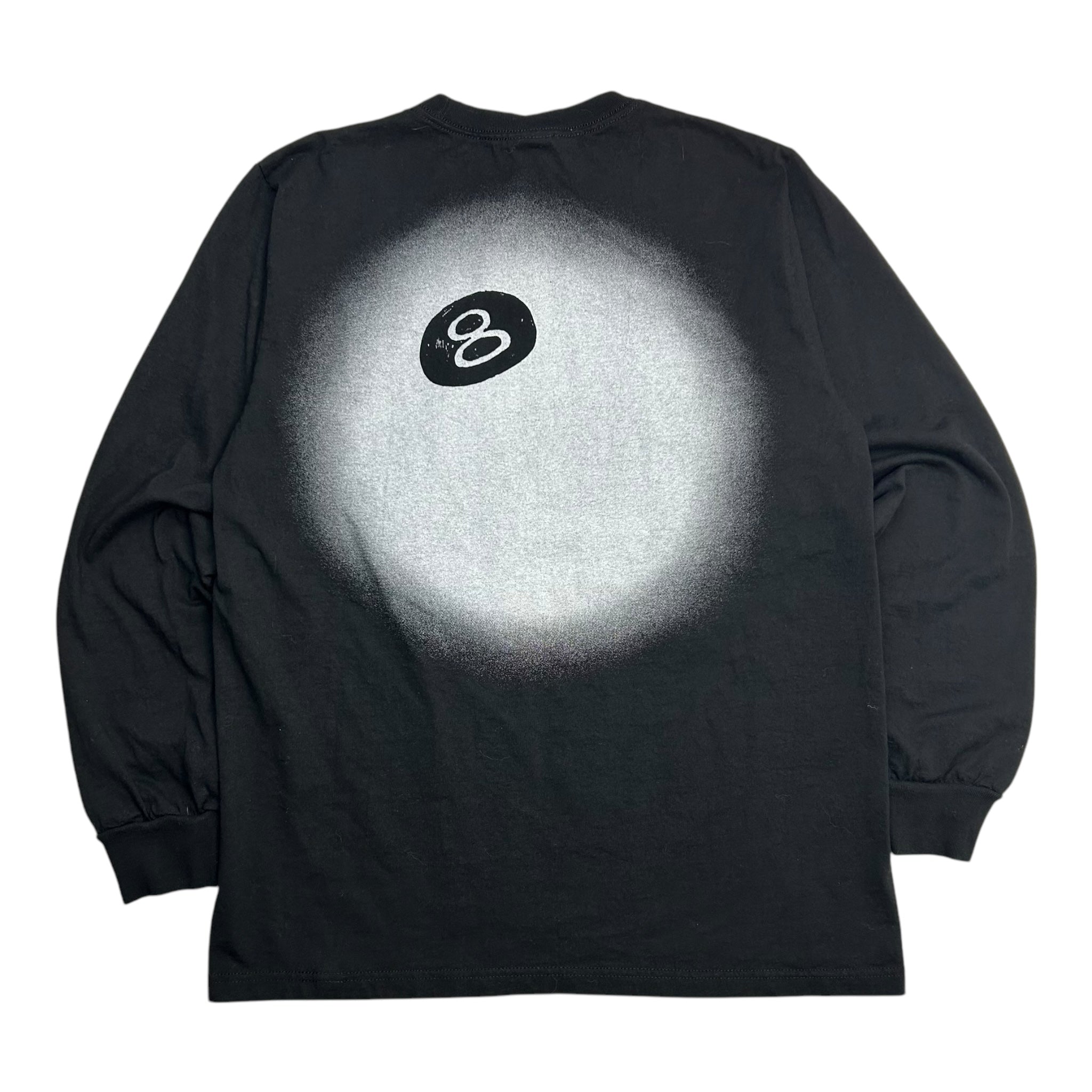 Stussy 8 Ball Logo L/S Black