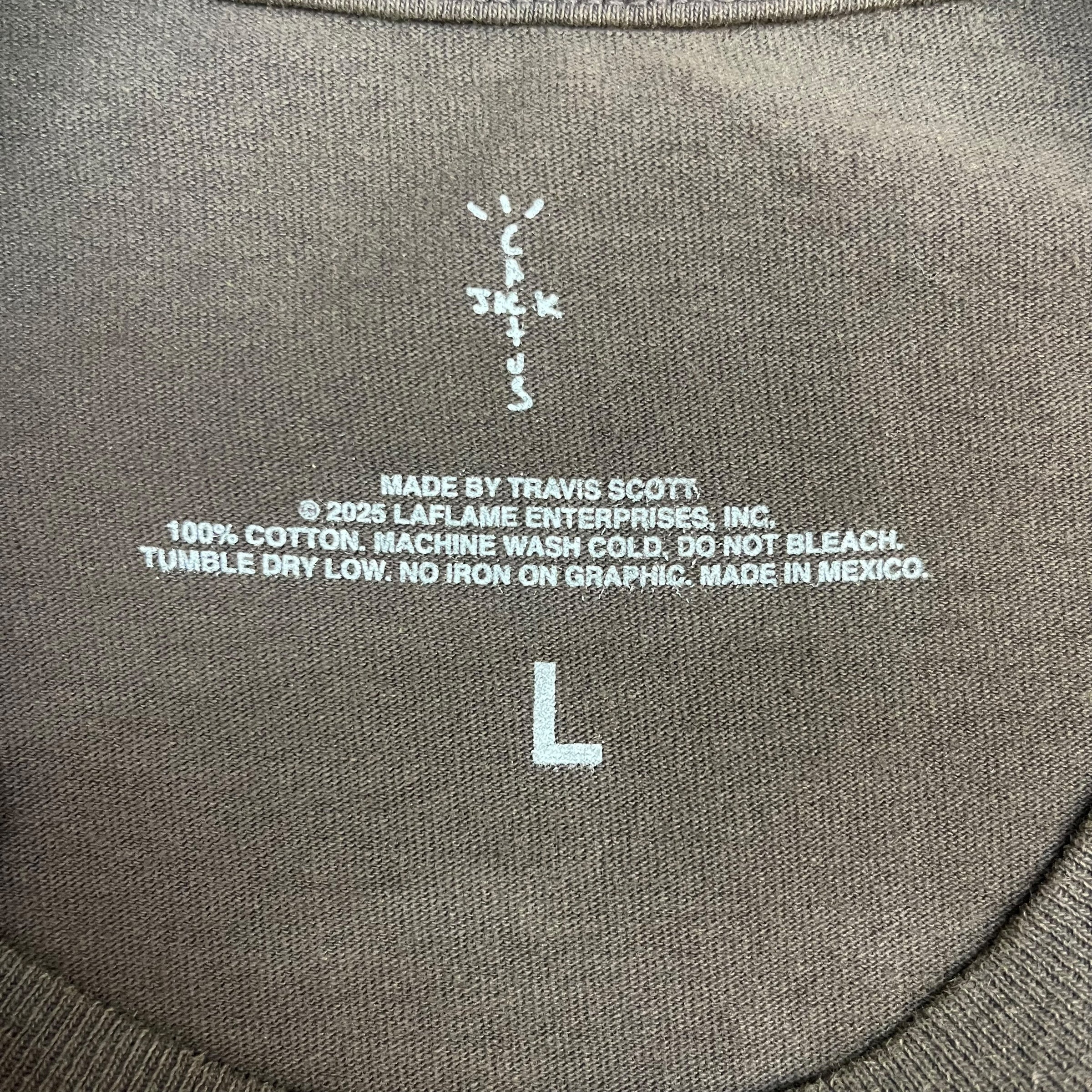 Travis Scott Jackboys 2 A3 Long Sleeve Tee Brown