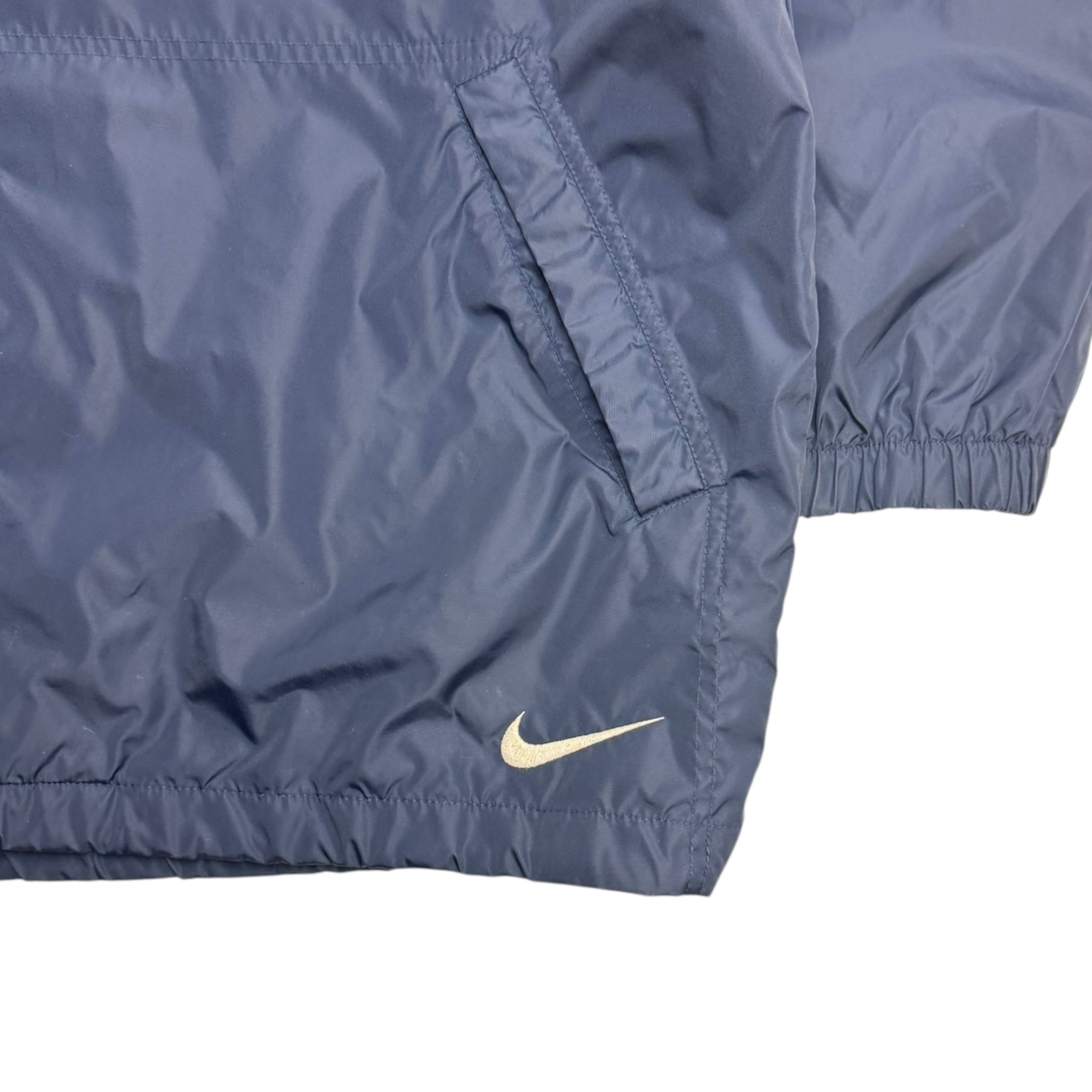 Vintage Nike Vented Long Parka Navy/Red