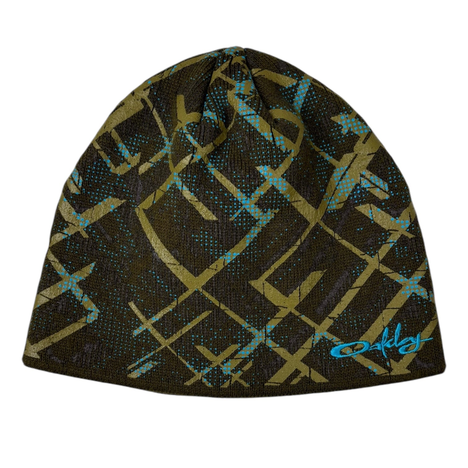 Vintage Y2K Oakley Skullcap Beanie Olive Green