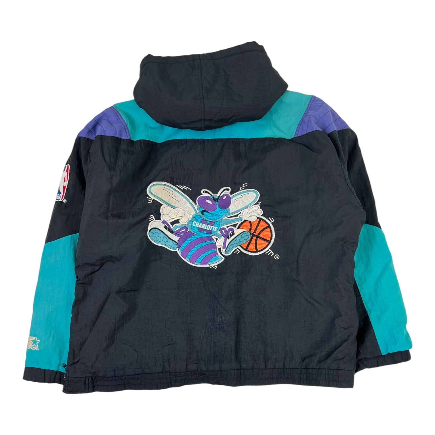 Vintage NBA Starter Charlotte Hornets Half Zip Jacket