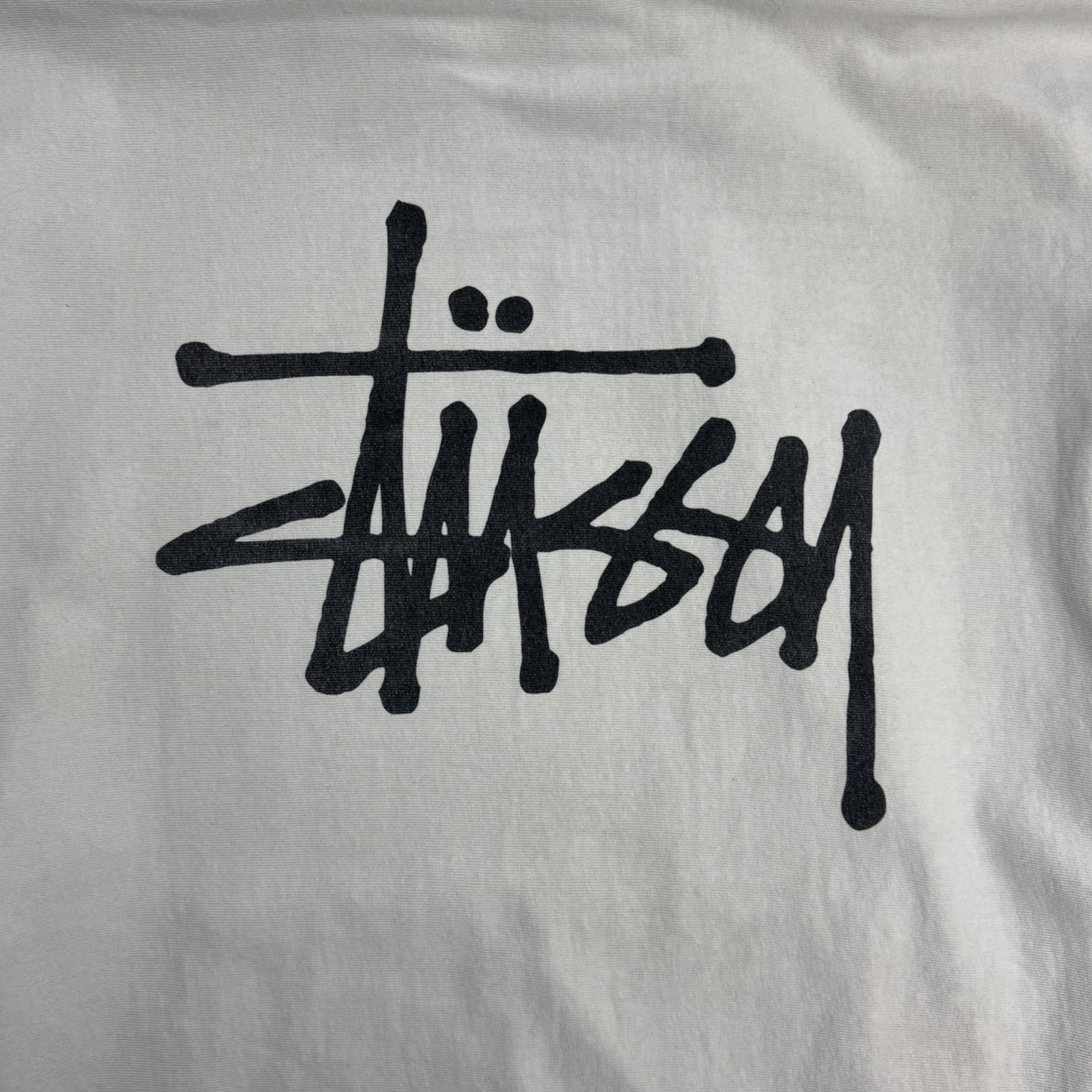 Stussy Script Logo Hoodie Cream