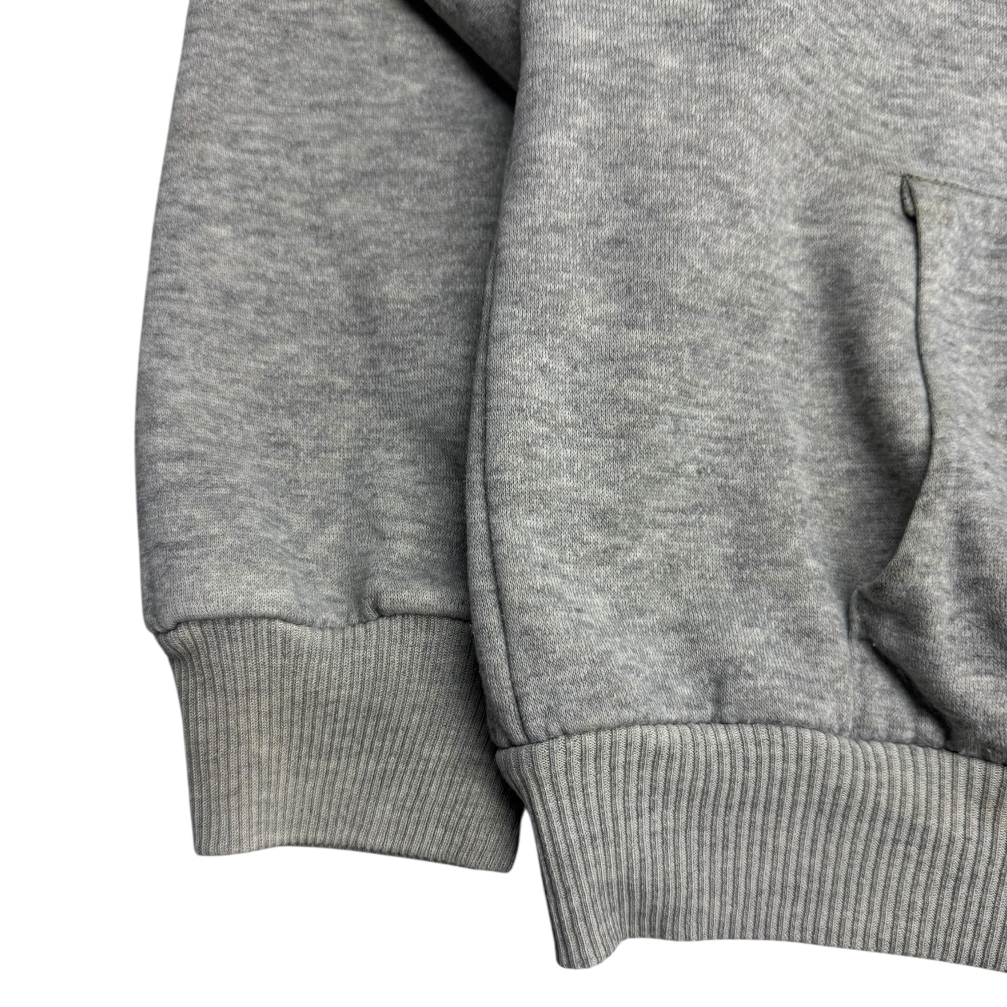 Vintage 80s Thermal Lined Hoodie Grey
