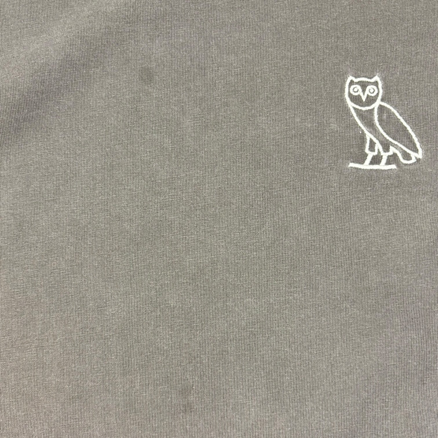 OVO Garment Dyed Long Sleeve T-Shirt Brown