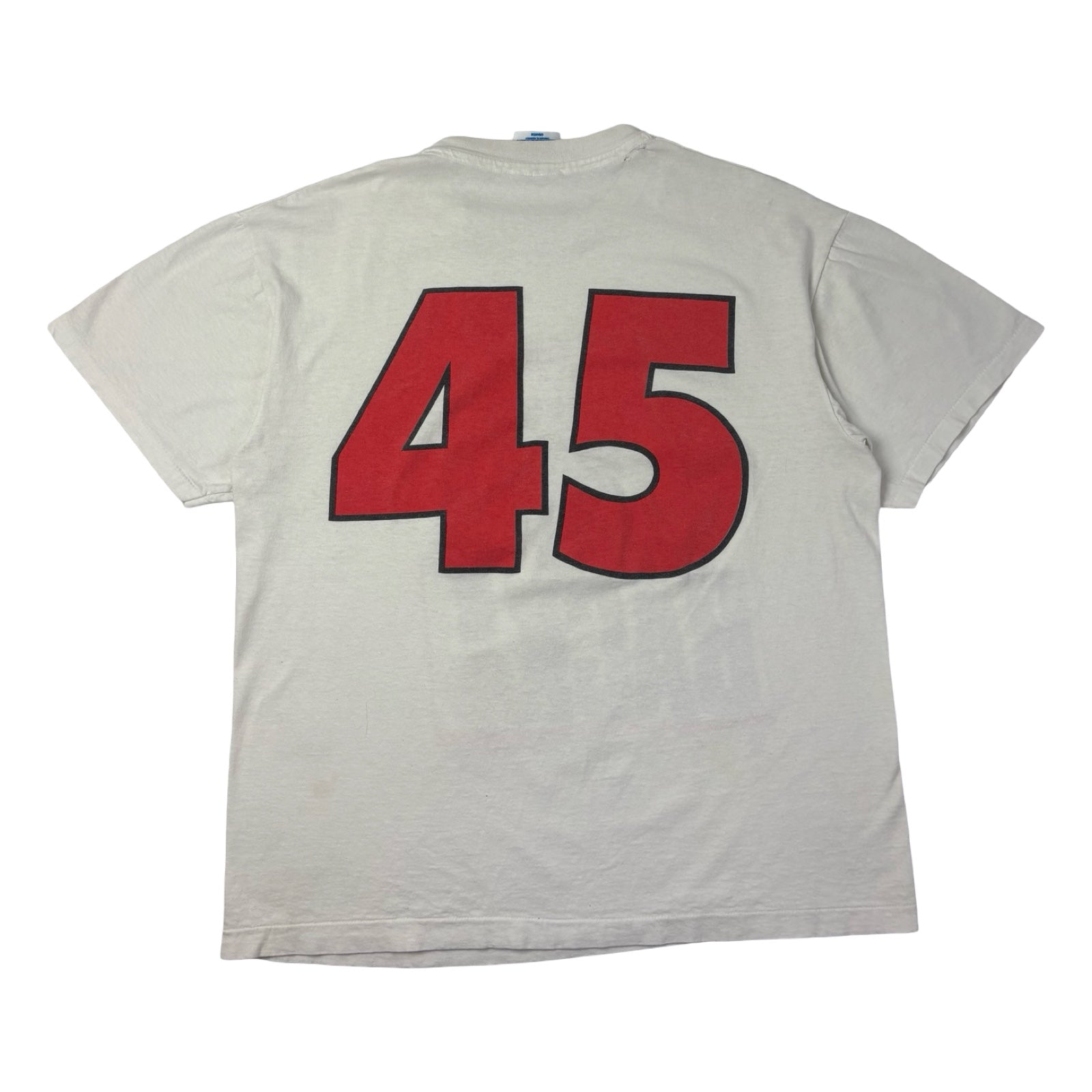 1995 Sunday Sun-Times Headline Michael Jordan “I’m Back” T-Shirt White