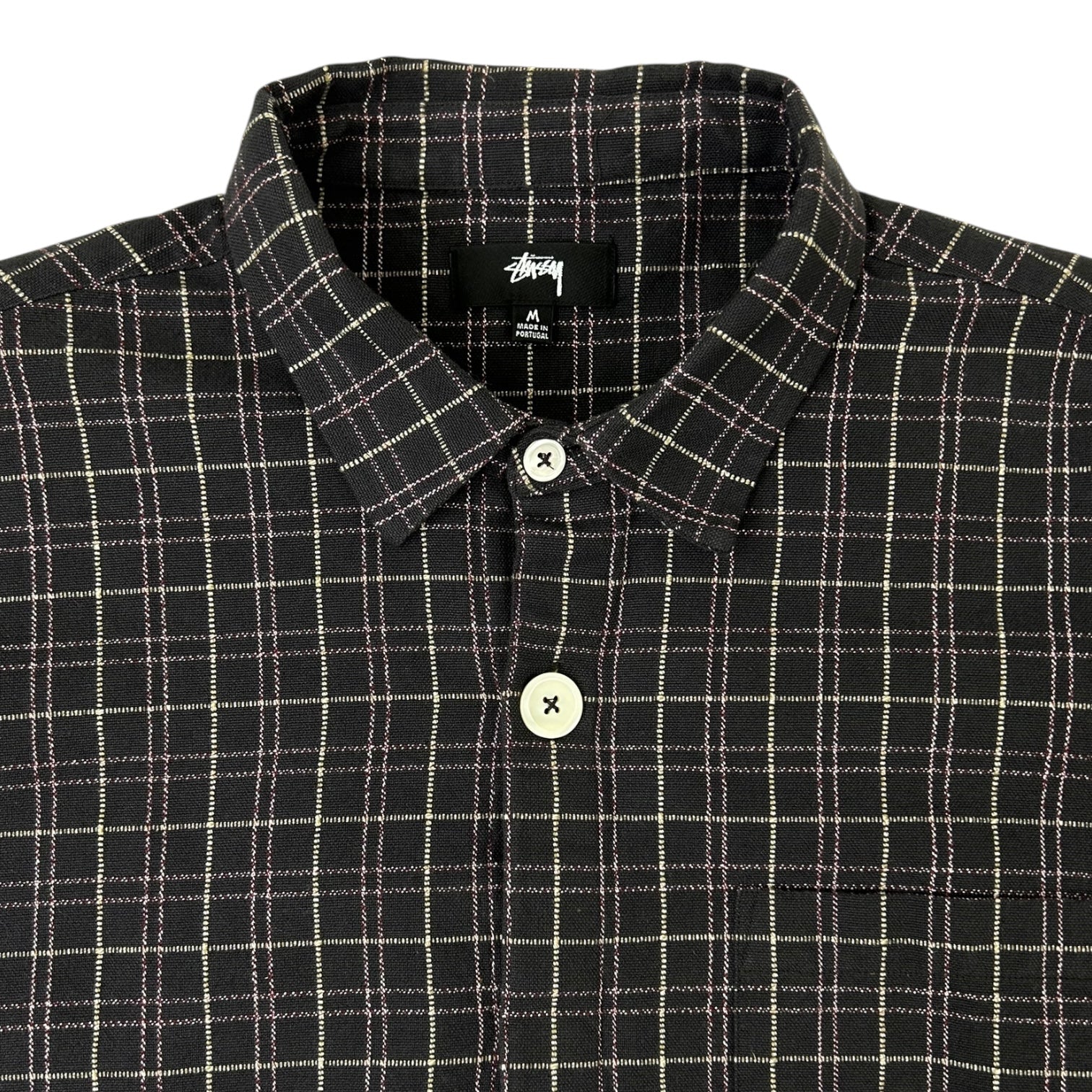 Stussy Big Button Plaid Long Sleeve Shirt