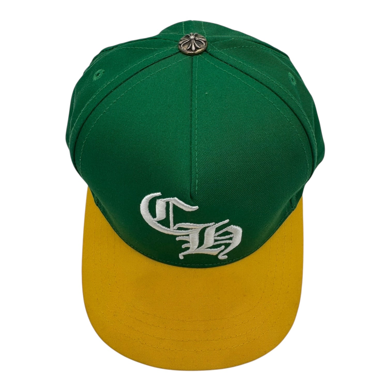 Chrome Hearts Ch Baseball Cap Green Yellow