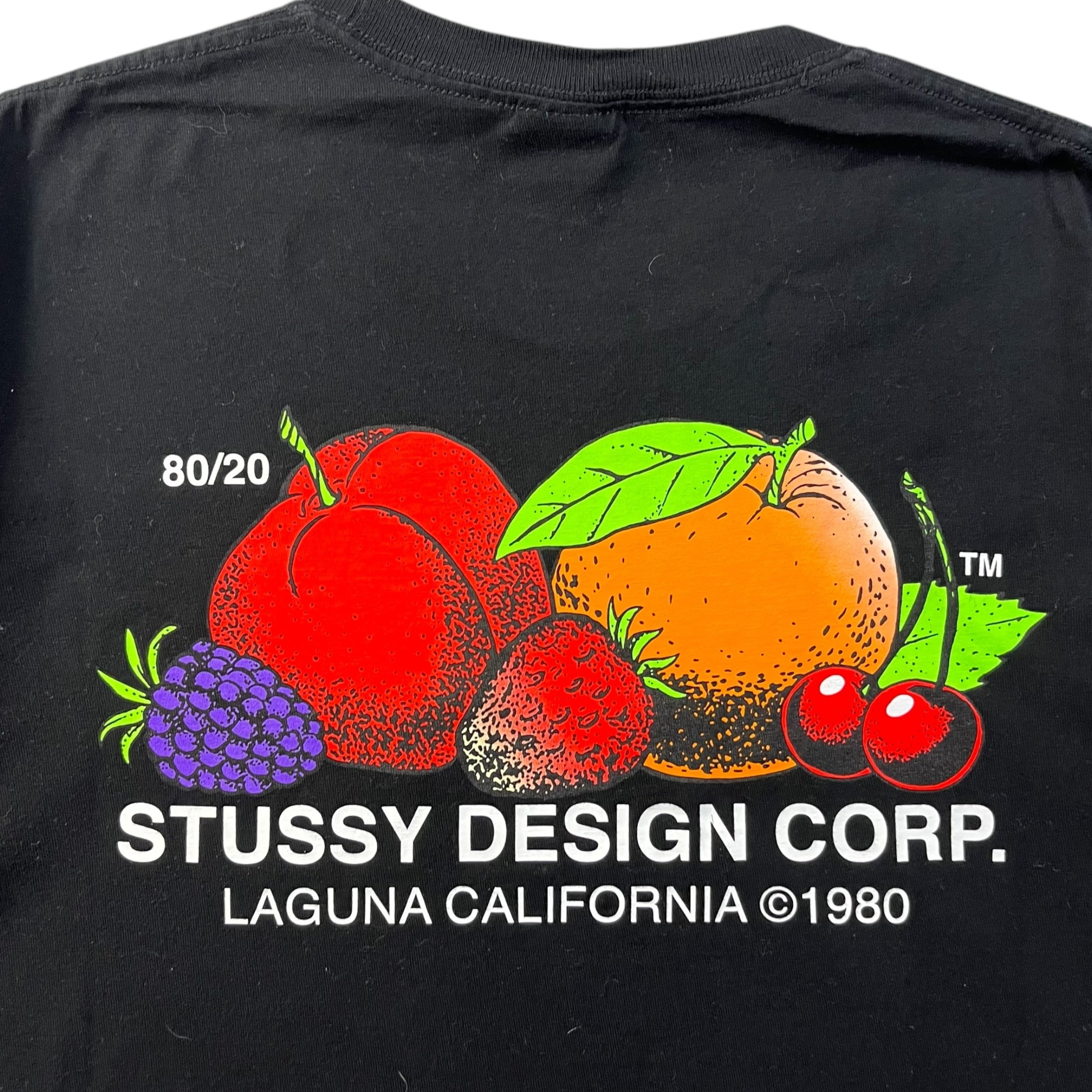 Stussy Fresh Fruit Tee Black