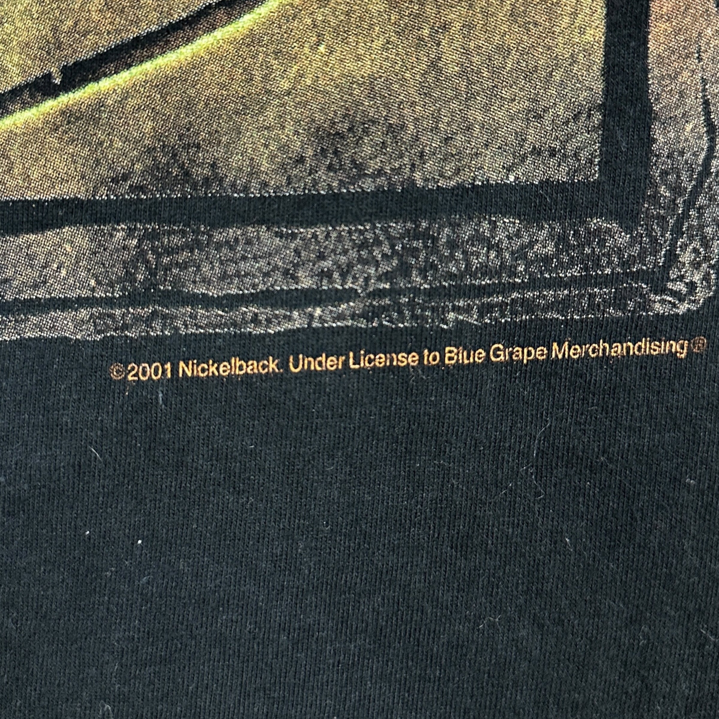 2001 Nickelback Silver Side Up Tour Tee Black