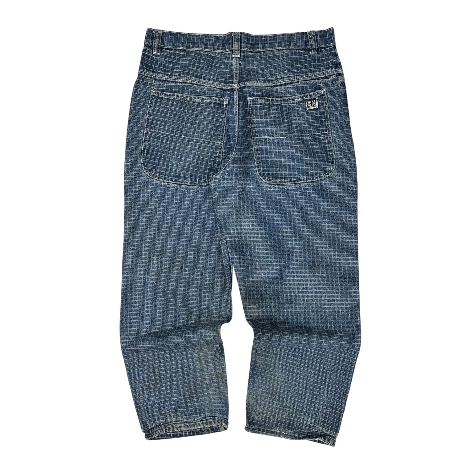 Vintage Y2K Loco Baggy Grid Jeans Medium Wash