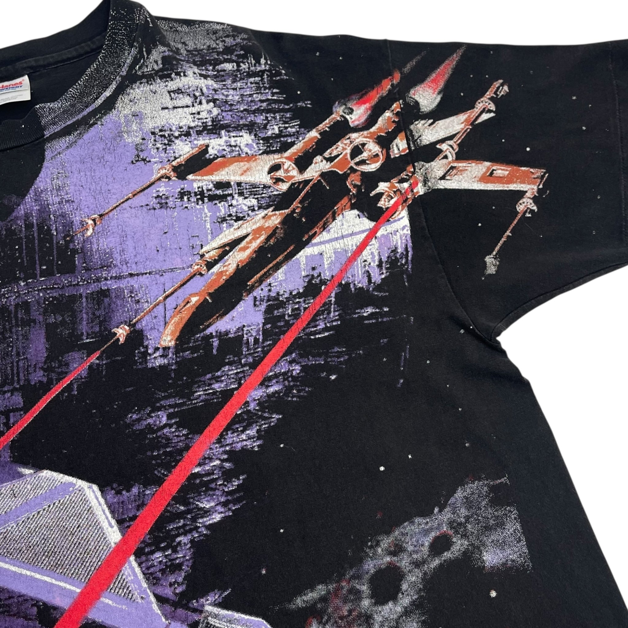 1996 Star Wars AOP X-Wing Battle T-Shirt