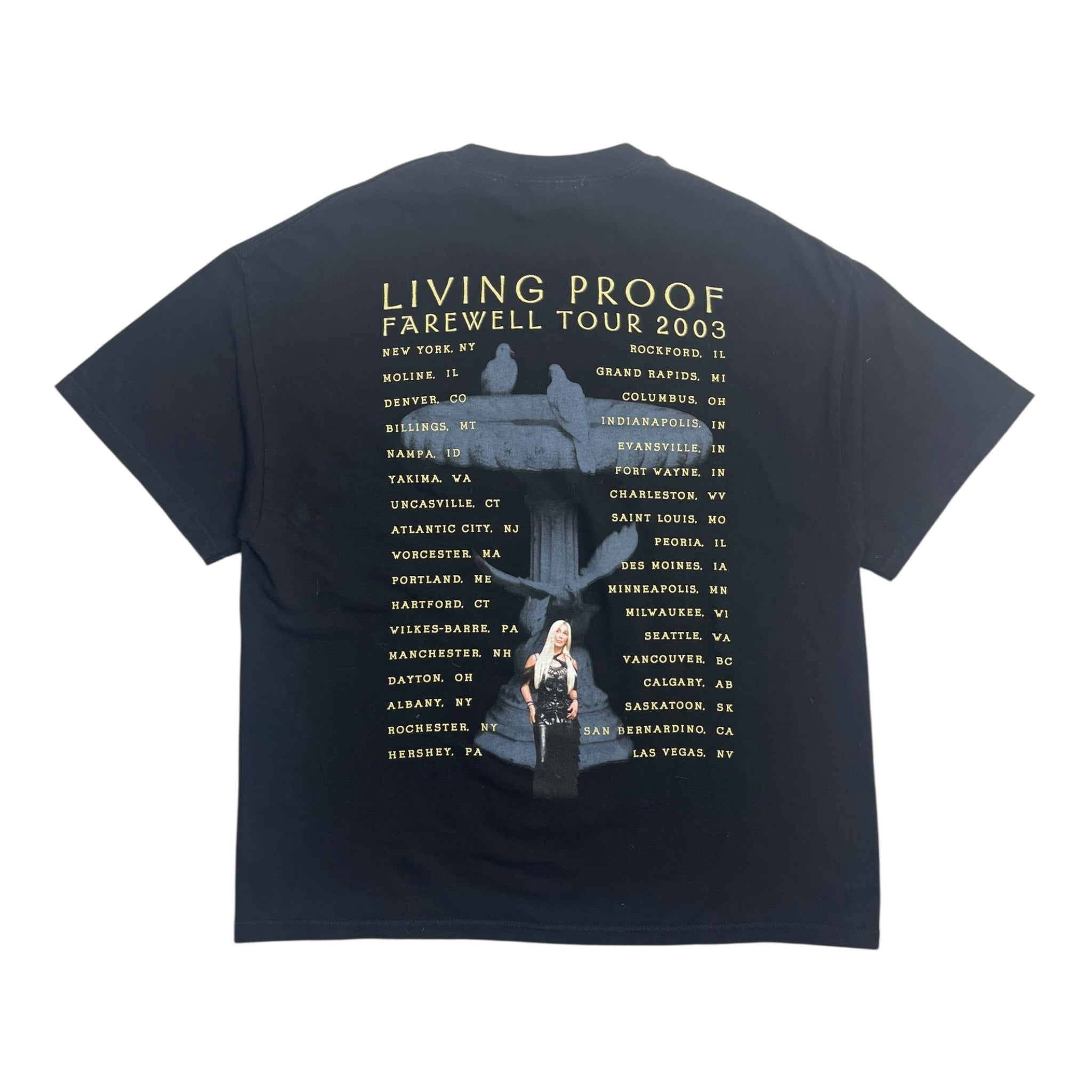 2003 Cher Living Proof Farewell Tour T-Shirt