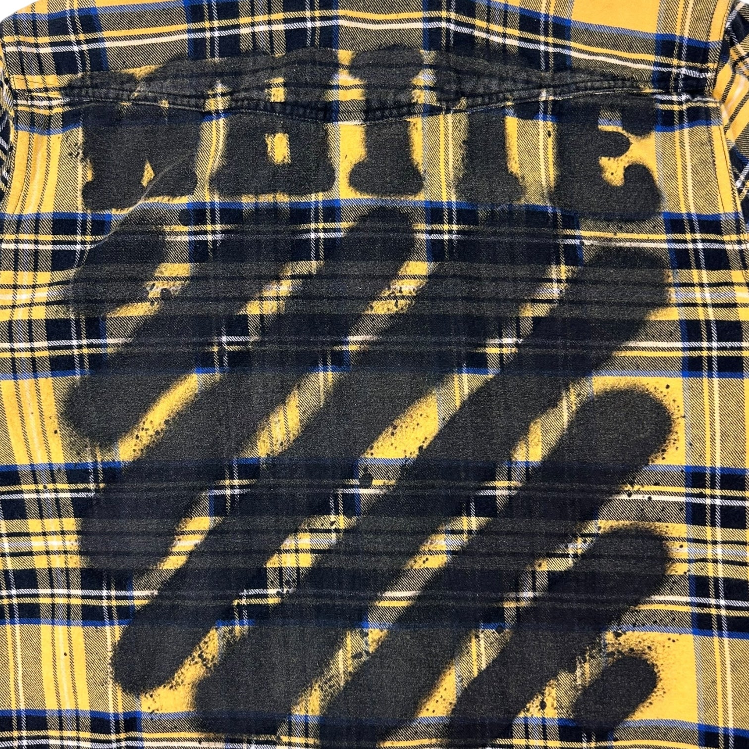 Off-White Spray Paint Flannel Yellow