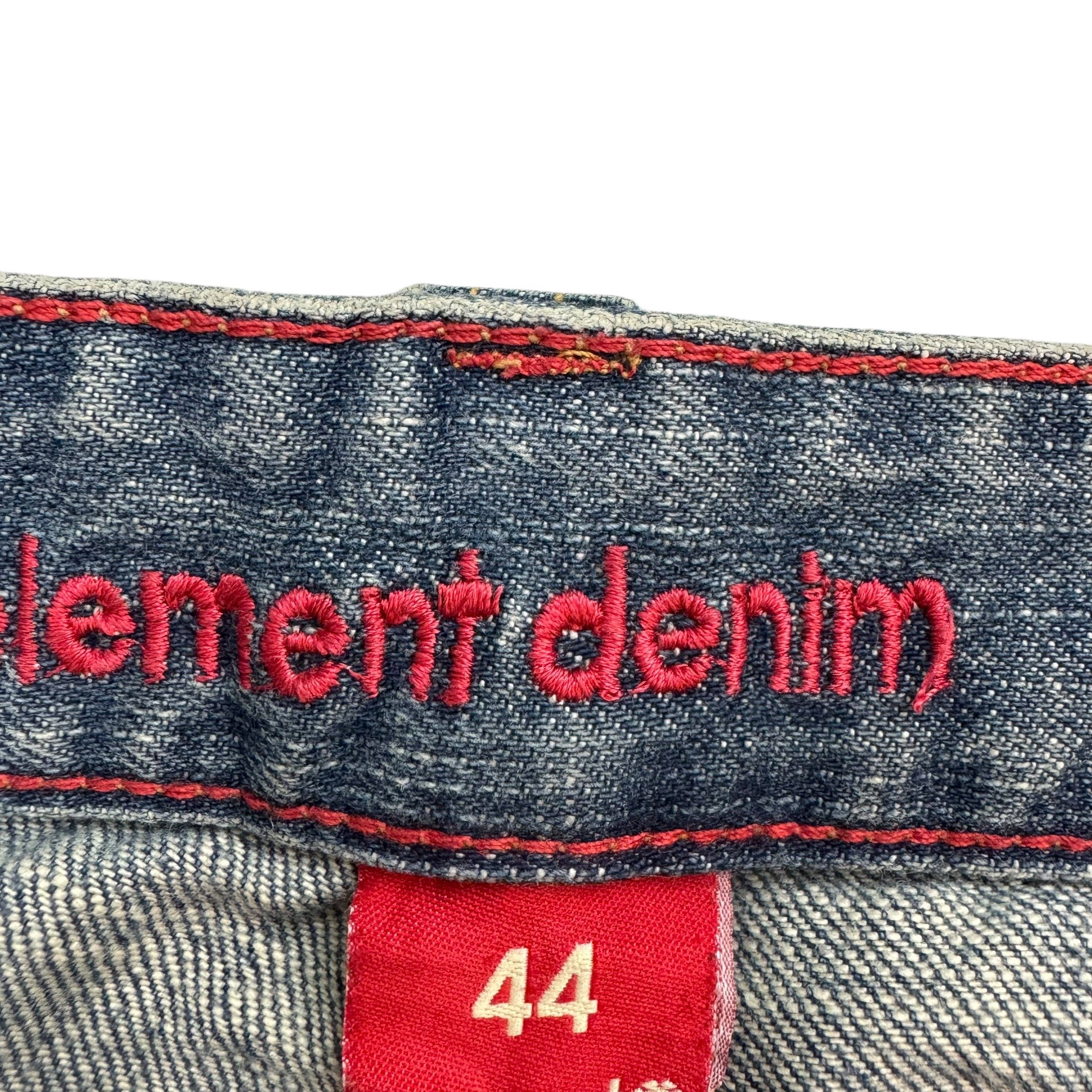 Vintage Element Denim Jeans Shorts Washed Blue