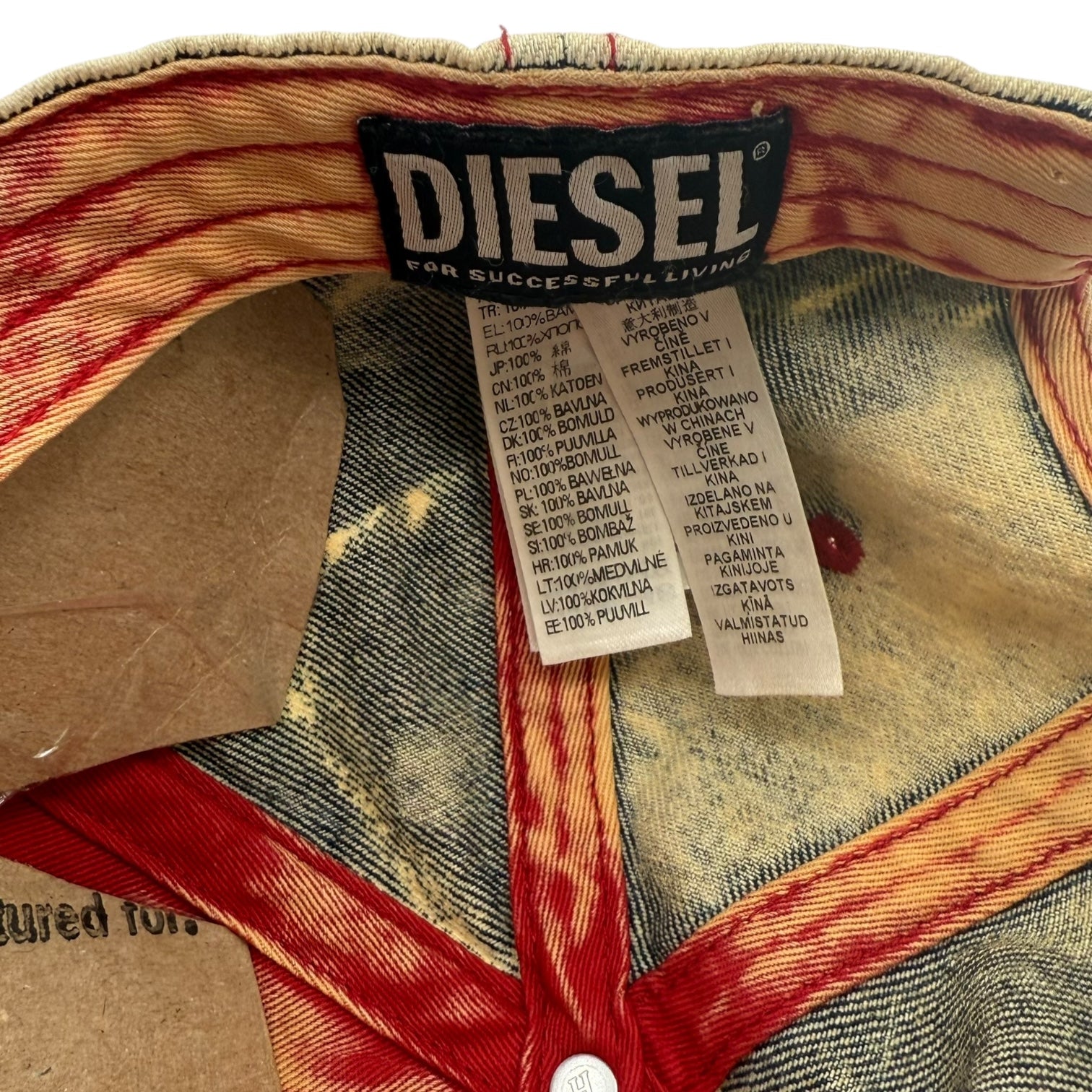 Diesel C-Symon Distressed Denim Hat