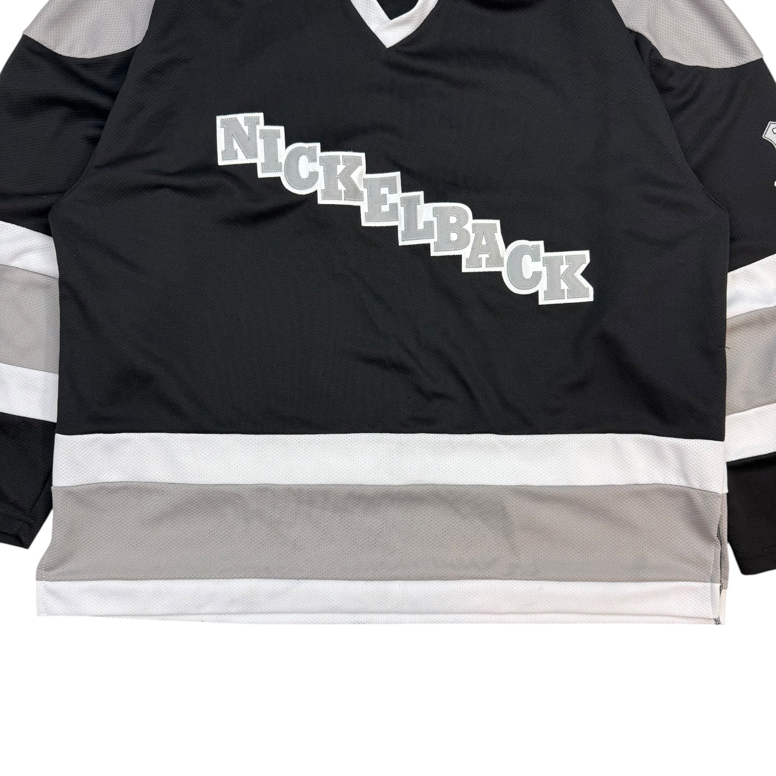 2004 Nickelback Canadian Tour Hockey Jersey Black/White