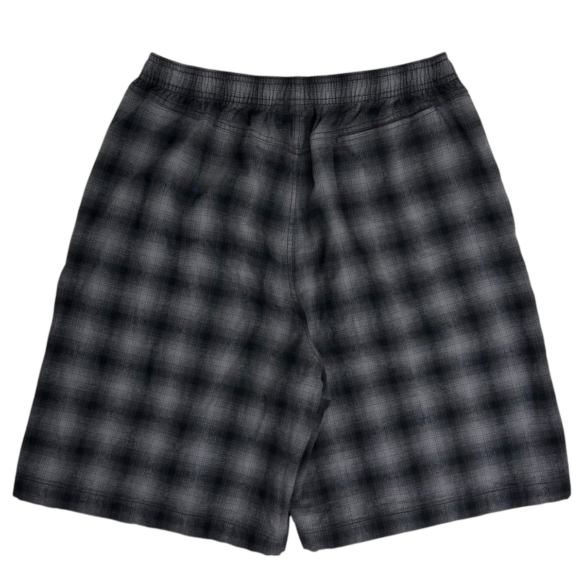 Stussy Baggy Beach Shorts Plaid Black