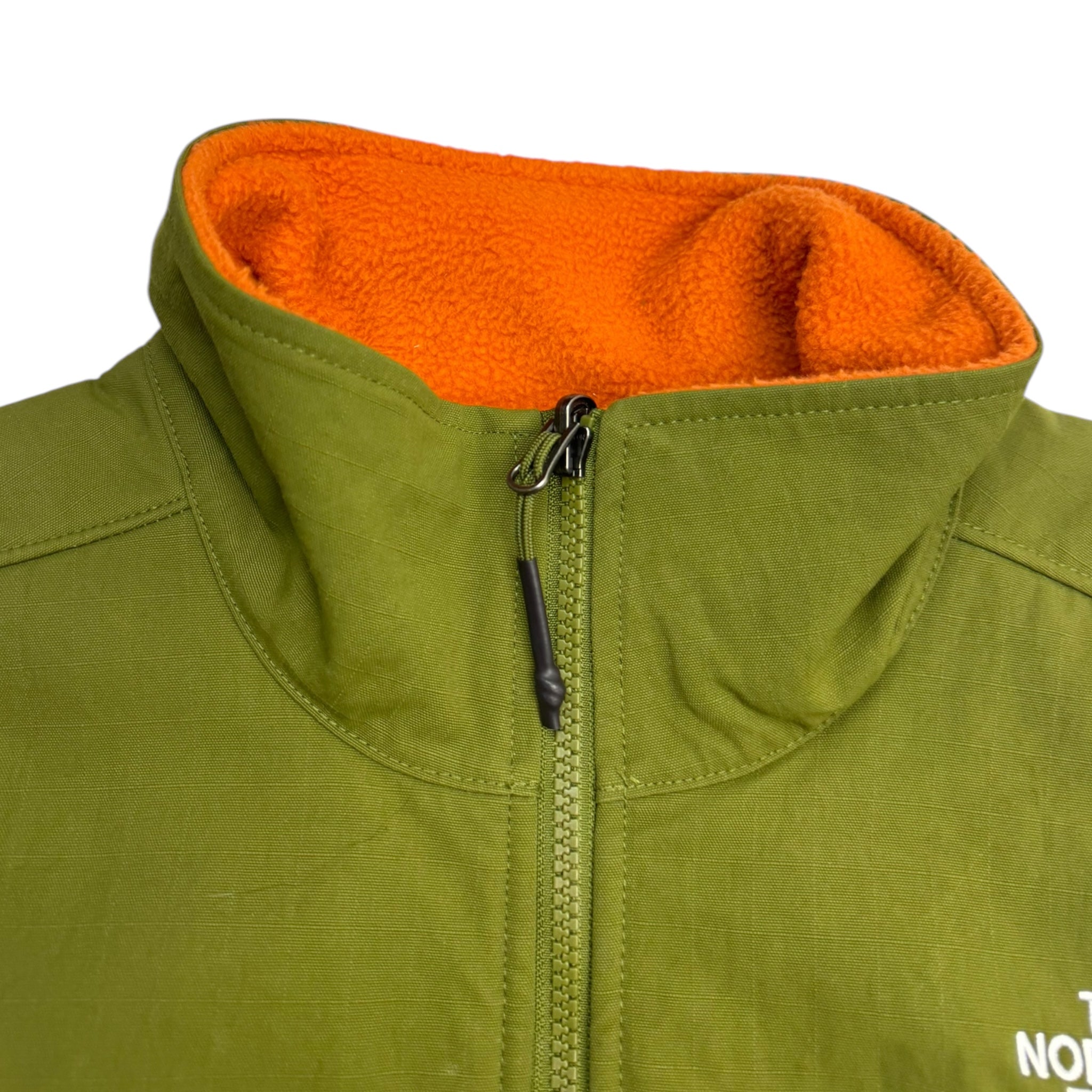 The North Face Denali Fleece Zip Jacket Orange/Green