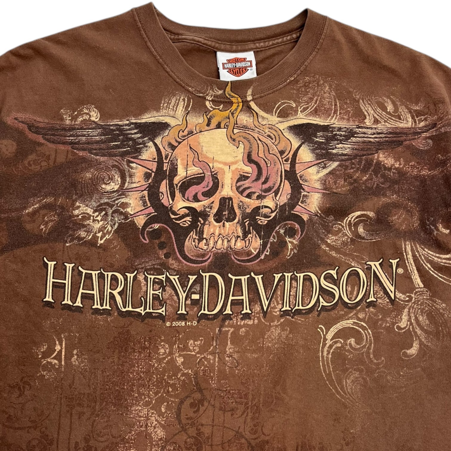2008 Harley Davidson Skull T-Shirt