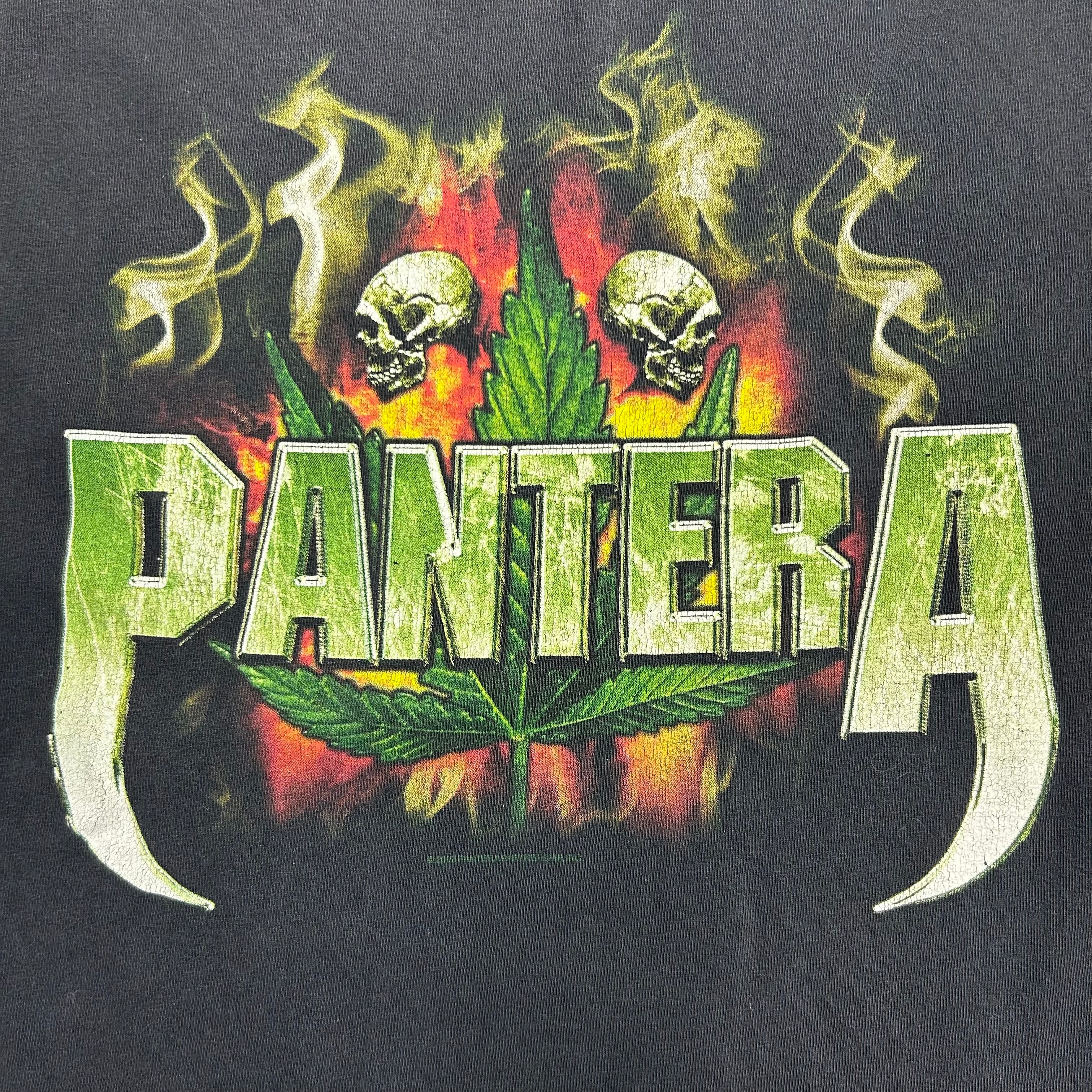 2002 Pantera Cannabis Tee Black