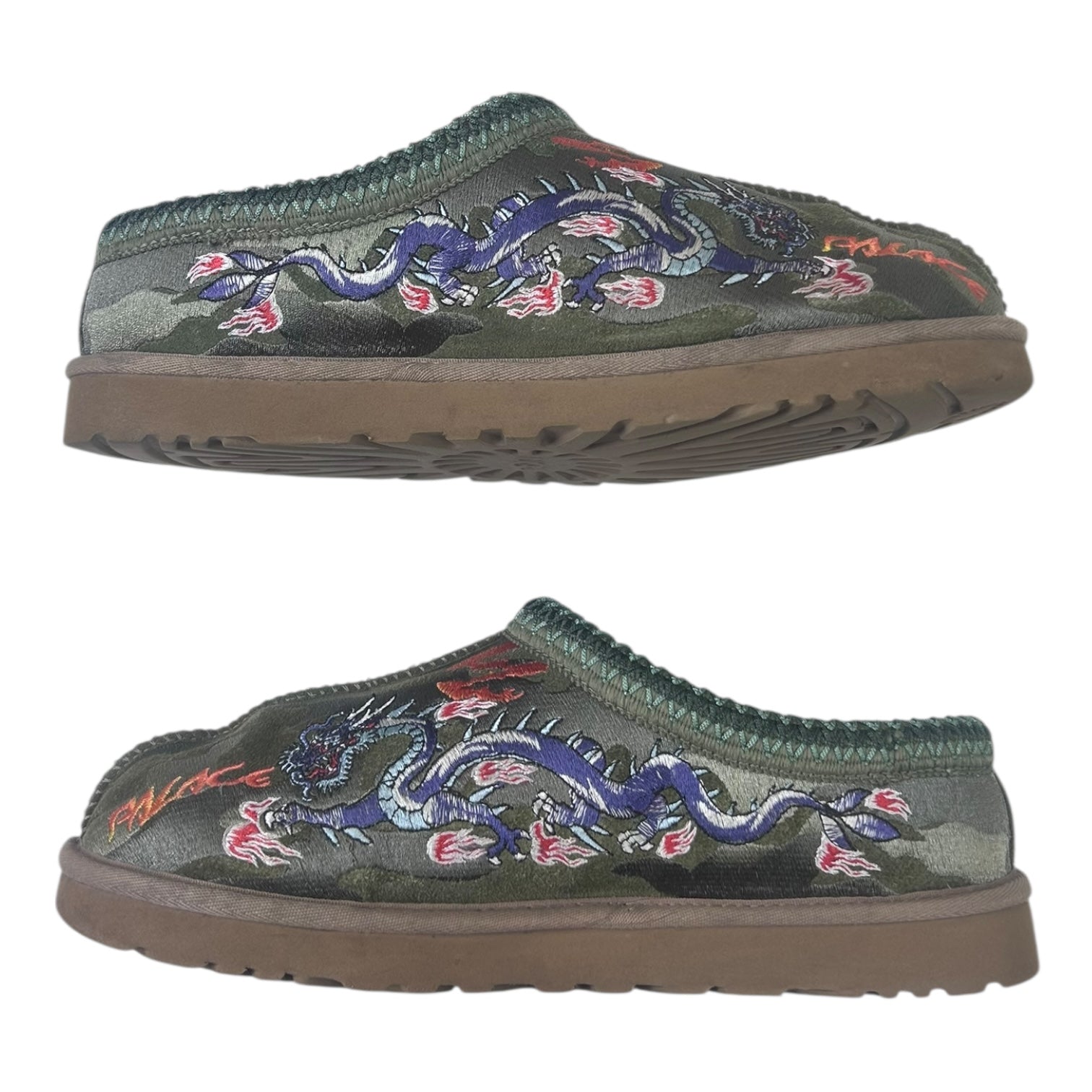 UGG x Palace Tasman Slipper Green Camo (Used)