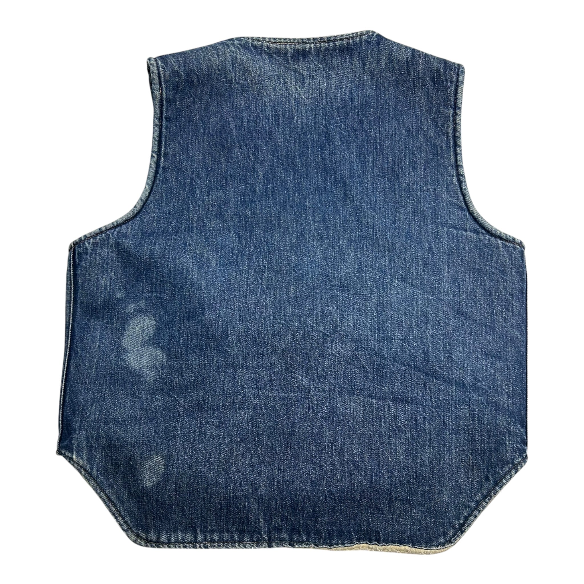 Vintage Carters Denim Sherpa Lined Vest