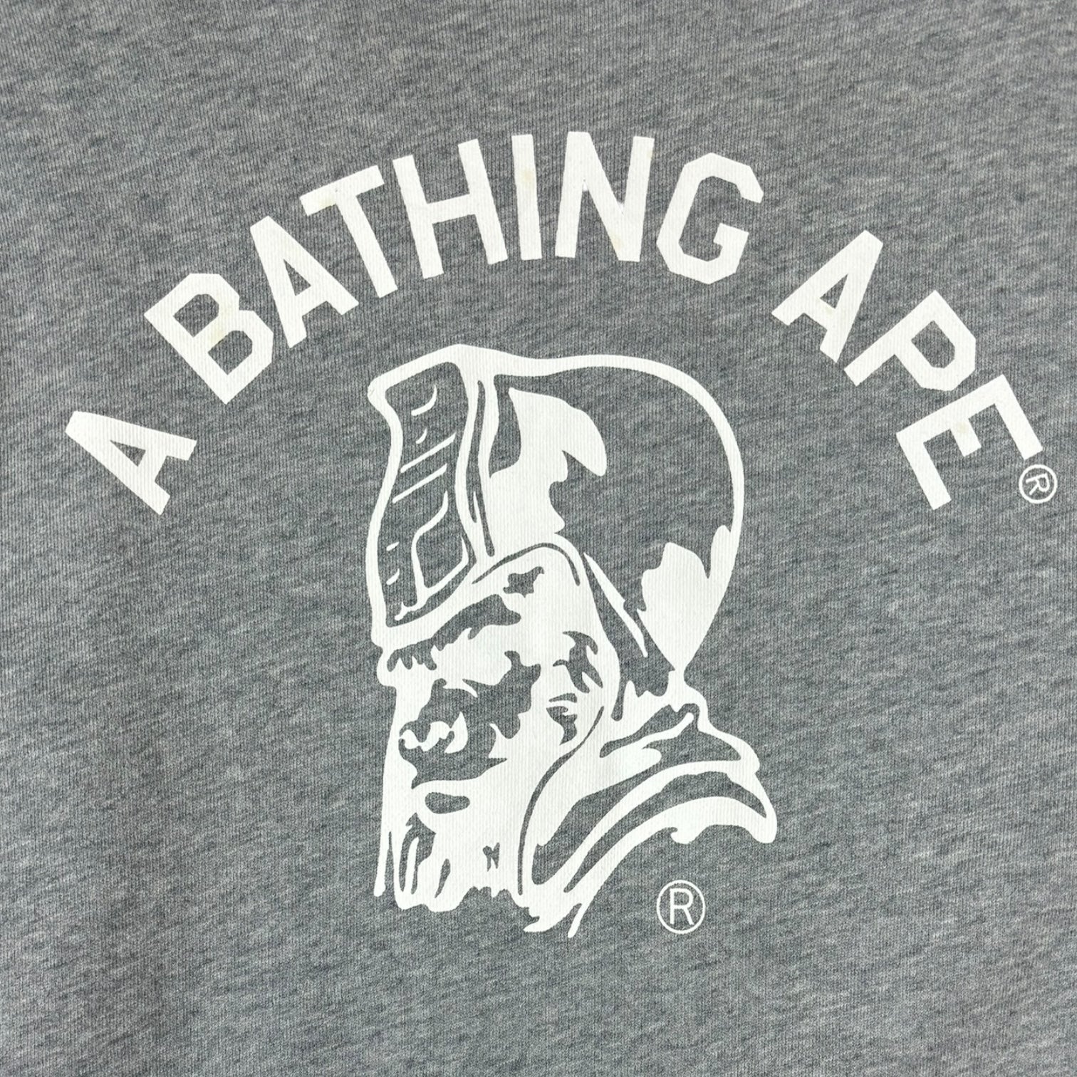 BAPE SS14 4-Way College Crewneck Grey/Navy