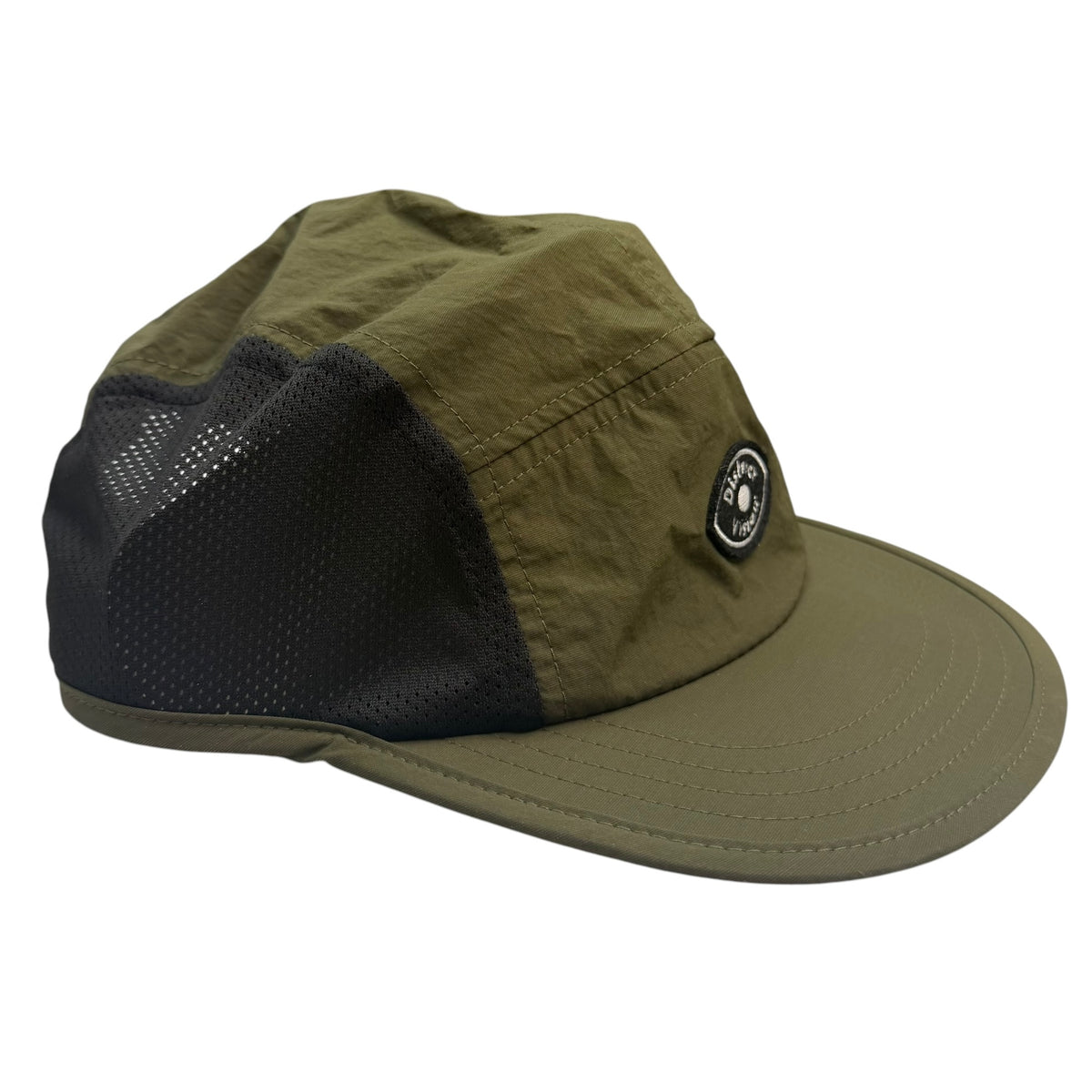 District Vision Panelled Shell Mesh Cap Green