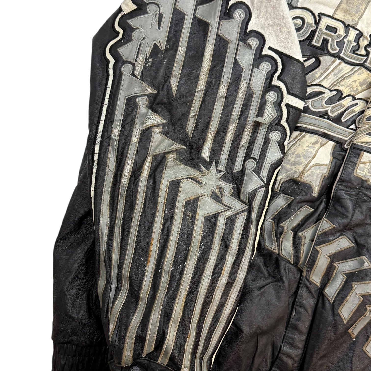 2005 Jeff Hamilton Chicago White Sox World Series Champions Leather Jacket White/Black