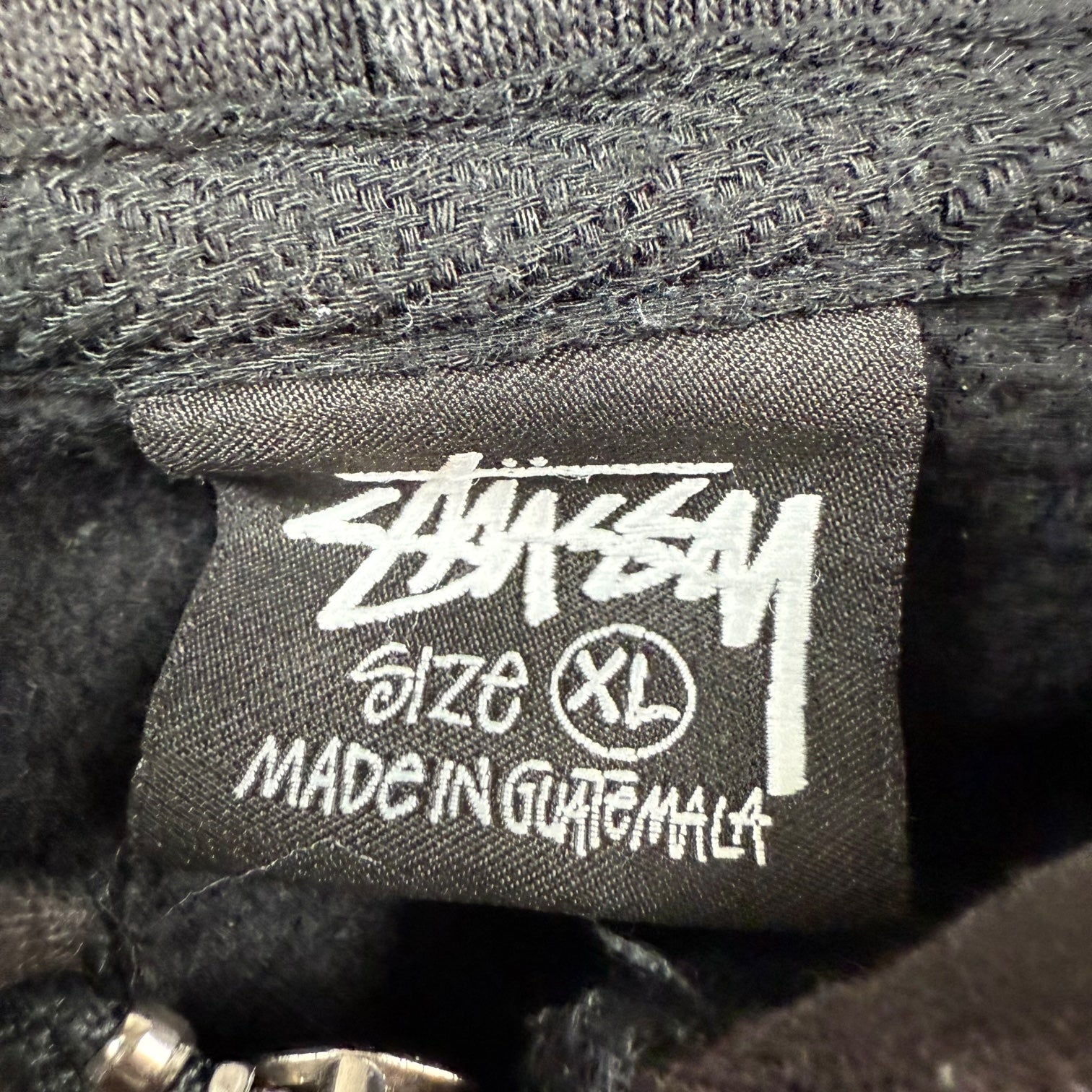 Stussy Smooth Stock Pigment Dyed Zip Hoodie Black