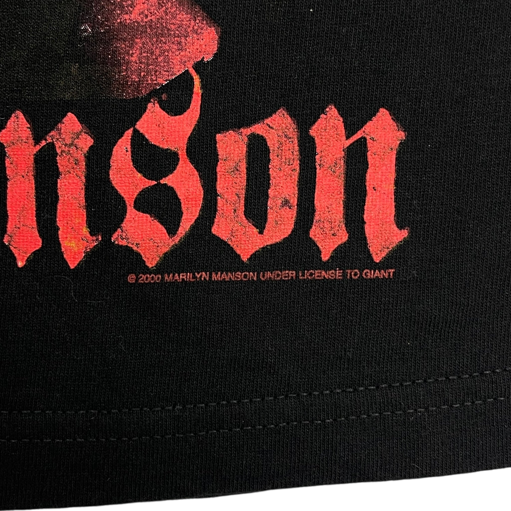 2000 Marilyn Manson T-shirt Black