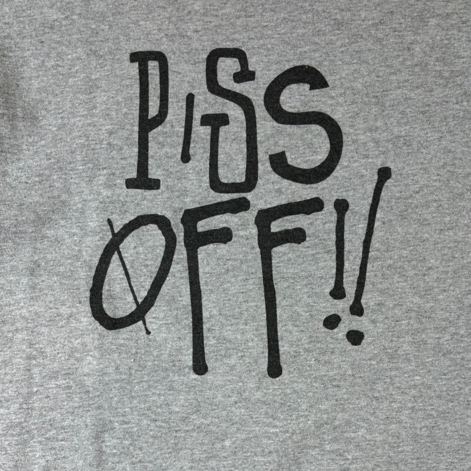 Stussy “Piss Off” T-Shirt Grey