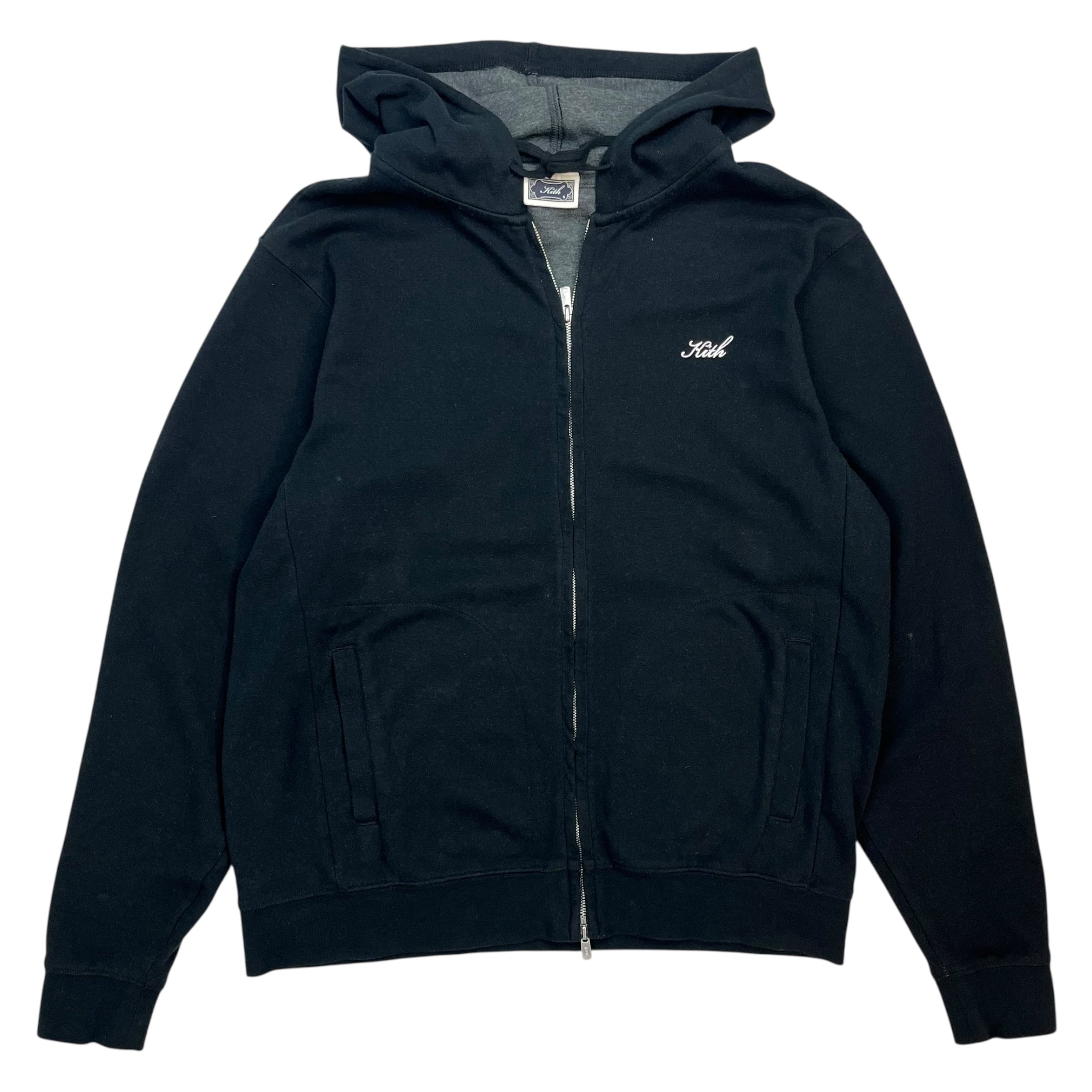Kith Zip up Hoodie Black
